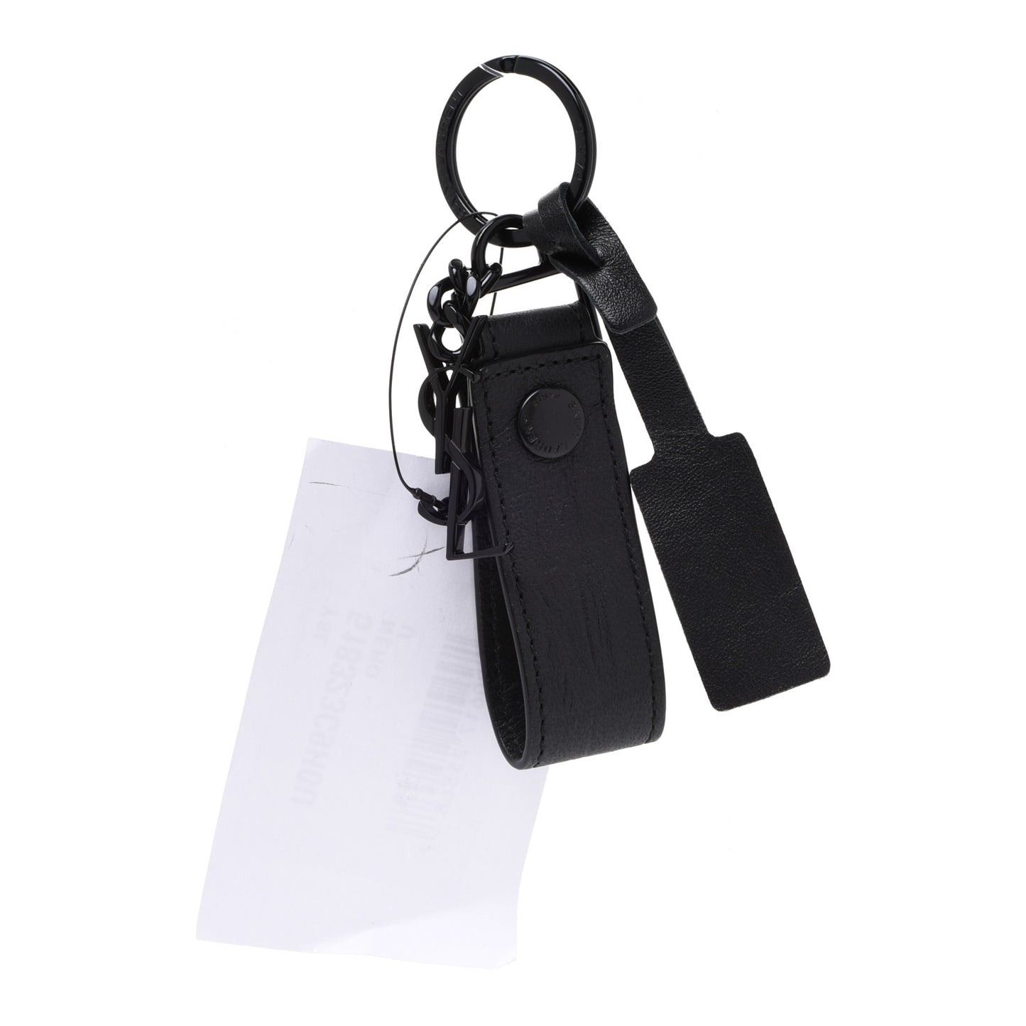Calfskin Monogram Key Ring Black
