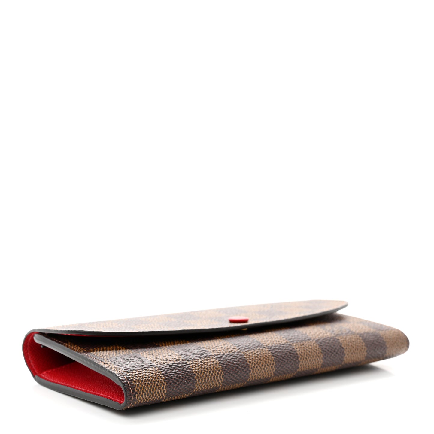 Damier Ebene Emilie Wallet Red