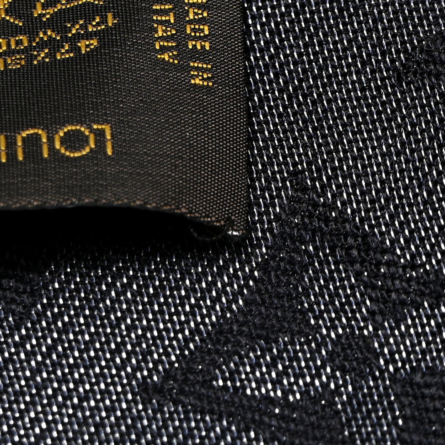 Silk Lurex Wool Monogram Shine Shawl Black