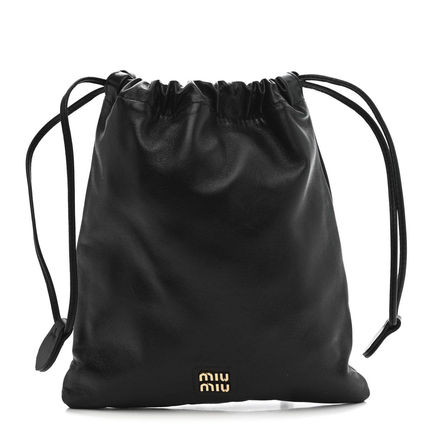 Miu Miu Nappa Pouch Black 1869612 – FASHIONPHILE
