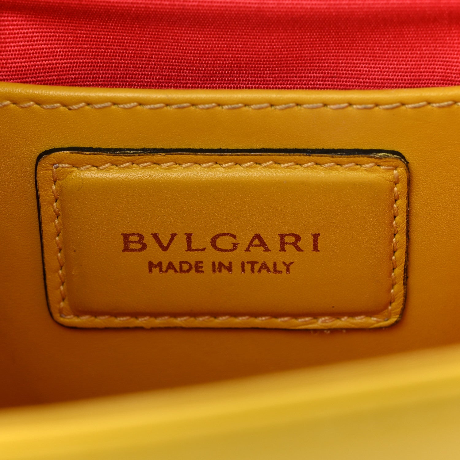 Bulgari Calfskin Serpenti Forever Shoulder Bag Yellow 6 of 14