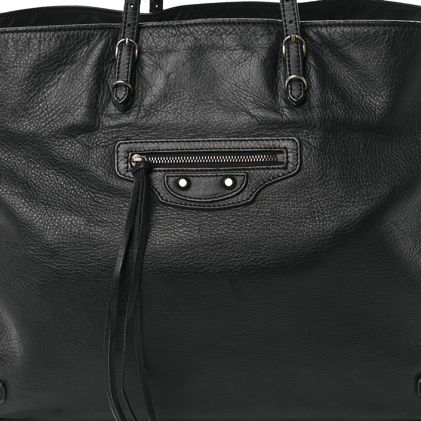 Supple Calfskin Papier A4 Tote Black