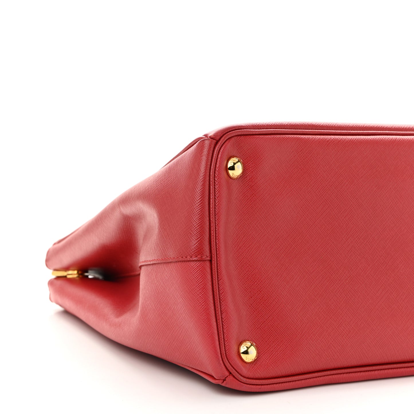 Saffiano Lux Large Galleria Double Zip Tote Fuoco