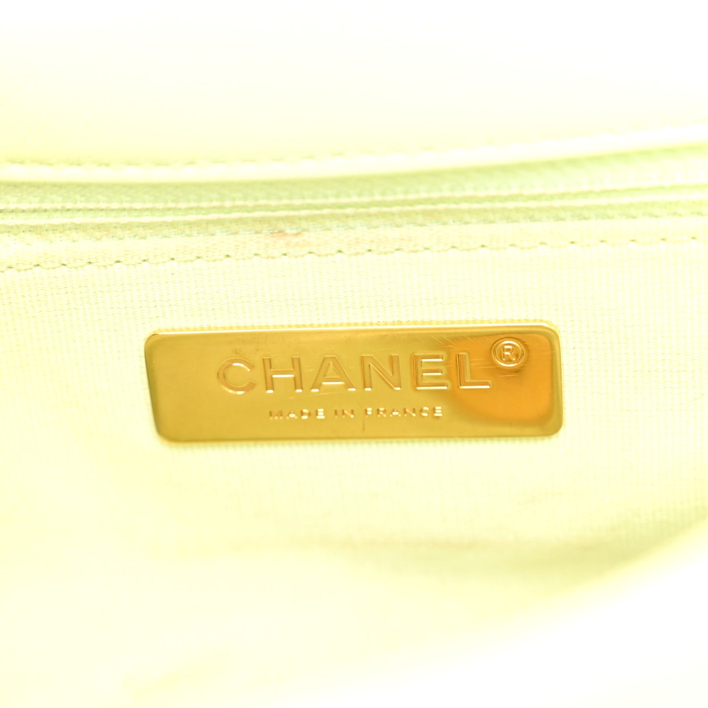 Lambskin Quilted Medium Chanel 19 Flap Light Green