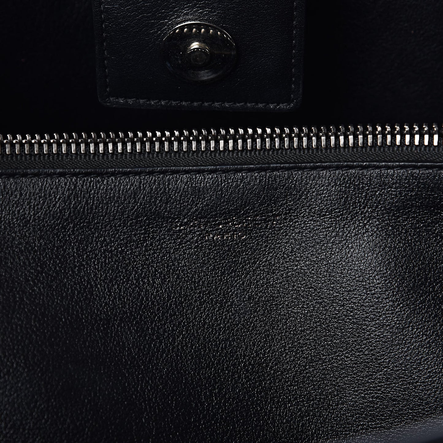 Calfskin Medium Amber Tote Black