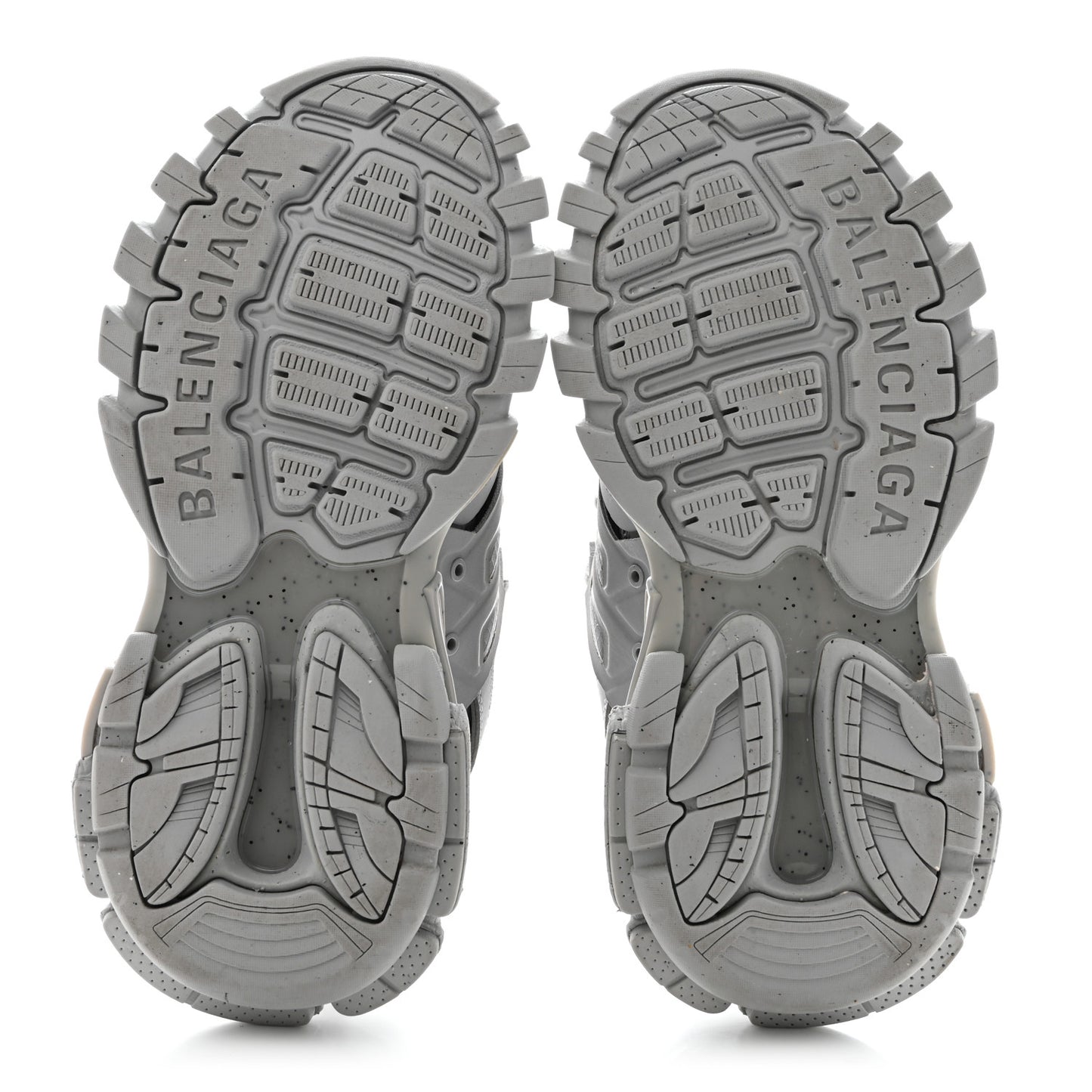 Mesh Rubber Womens Track Sneakers 38 Balenciaga Grey