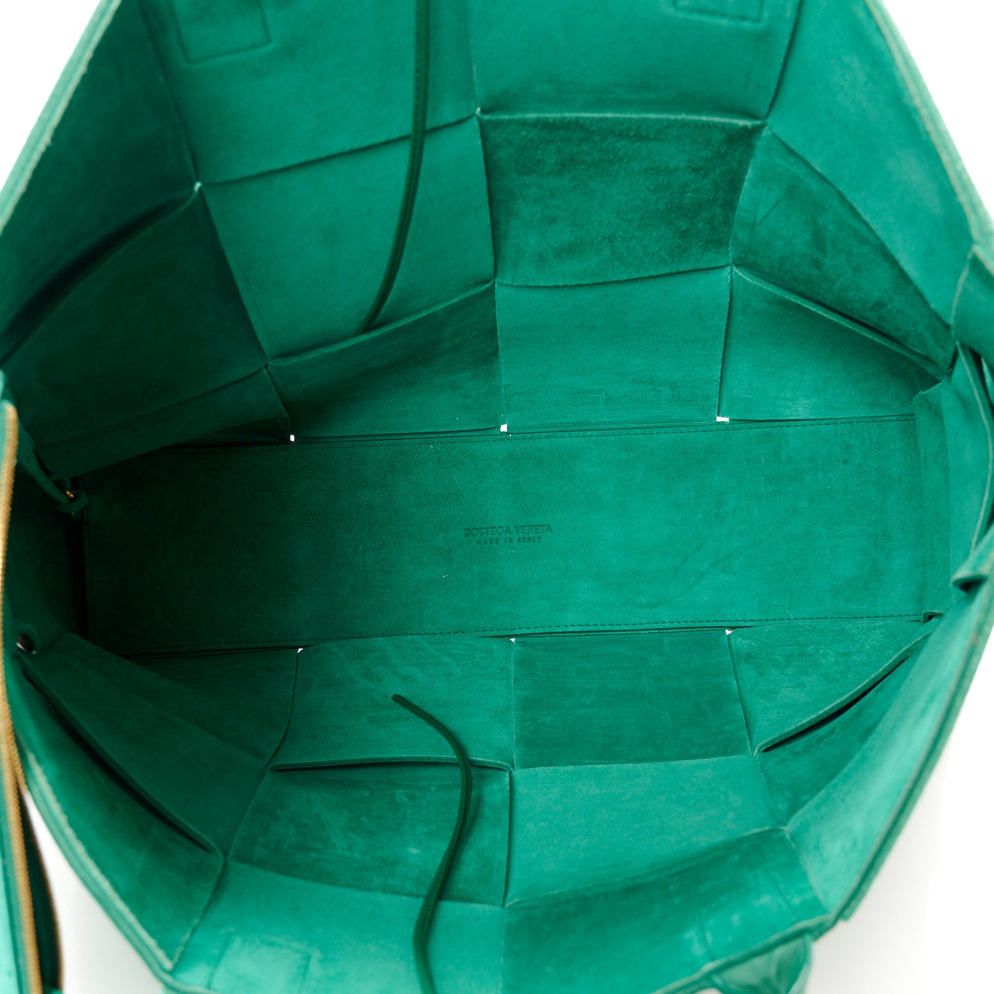 Nappa Maxi Intrecciato Large Arco Tote Green