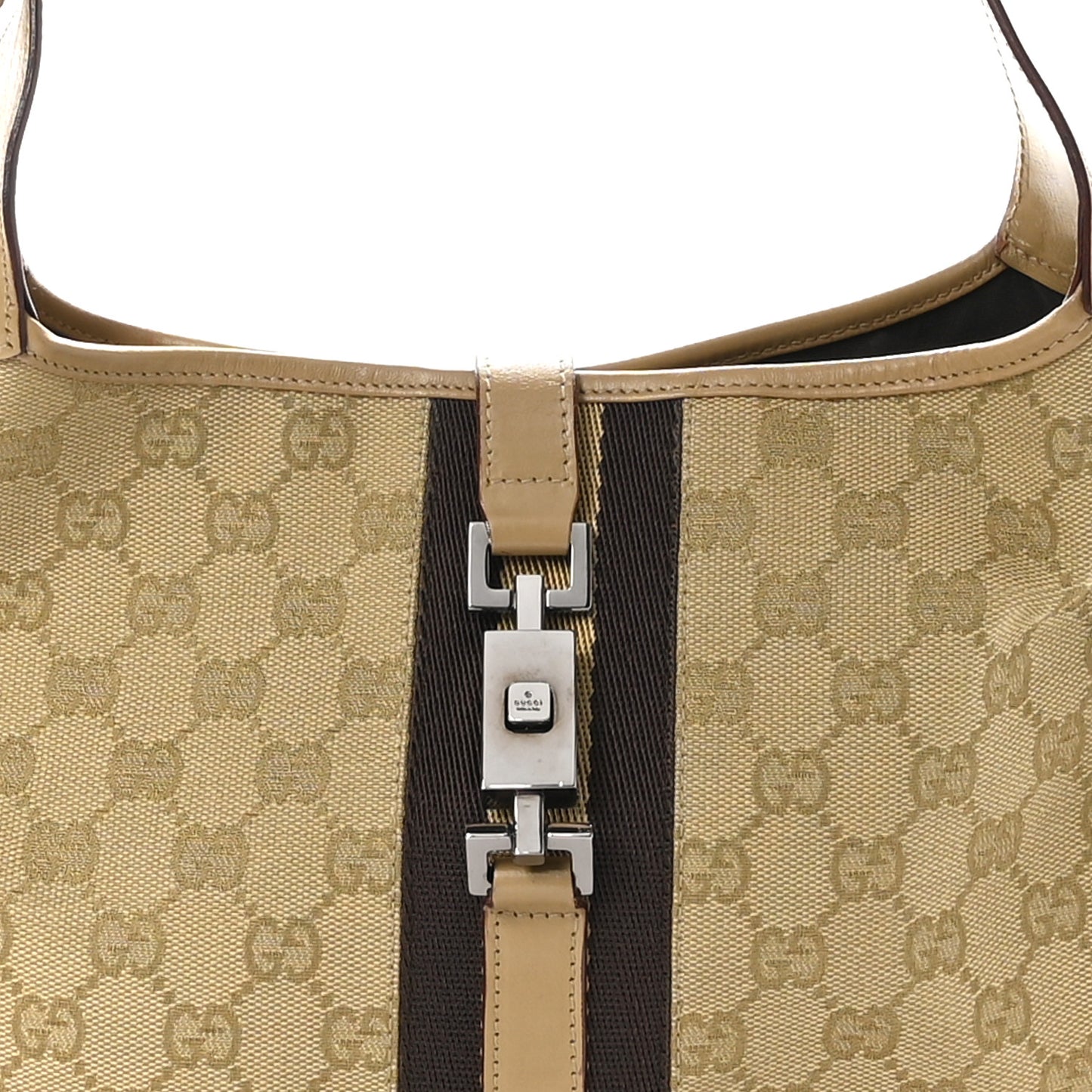 Monogram Web Jackie O Hobo Beige