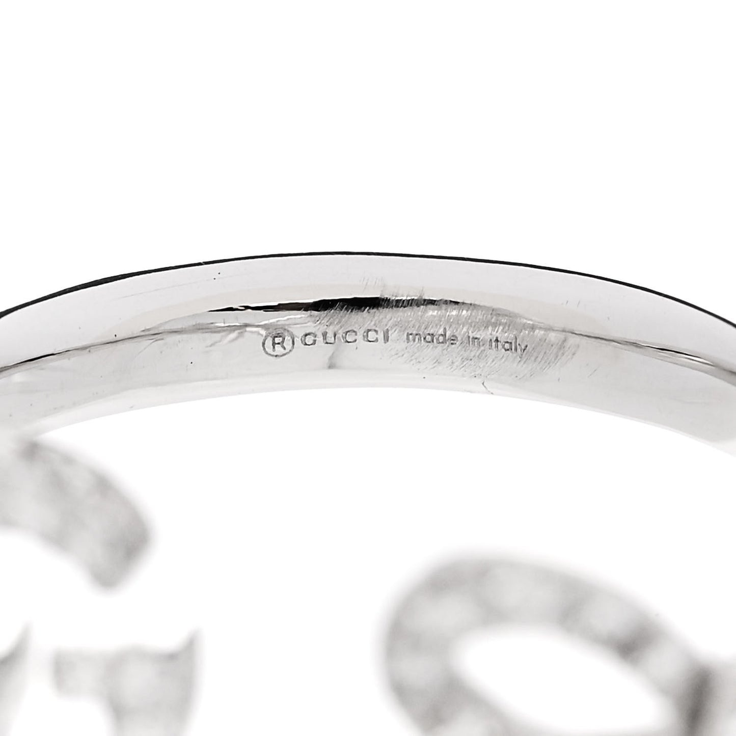 18K White Gold Diamond Flora Bow Flower Ring 50 5.5
