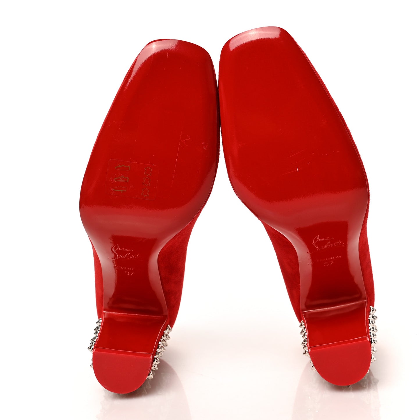 Veau Velours Donna Stud Spikes 85 Pumps 37 Loubi