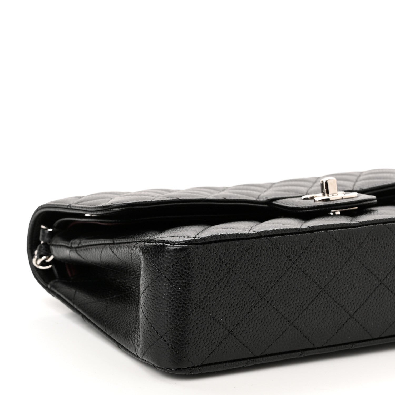 Chanel Caviar Quilted Medium Double Flap Black 9 of 10