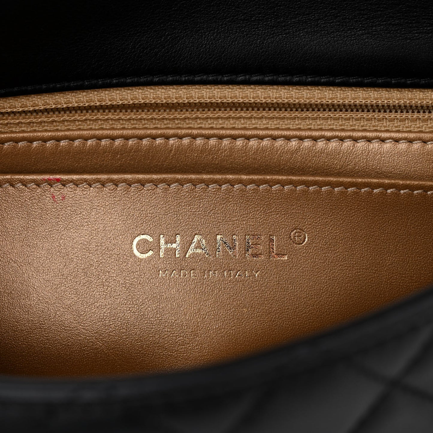 Lambskin Quilted Mini Rectangular Pearl Crush Flap Black