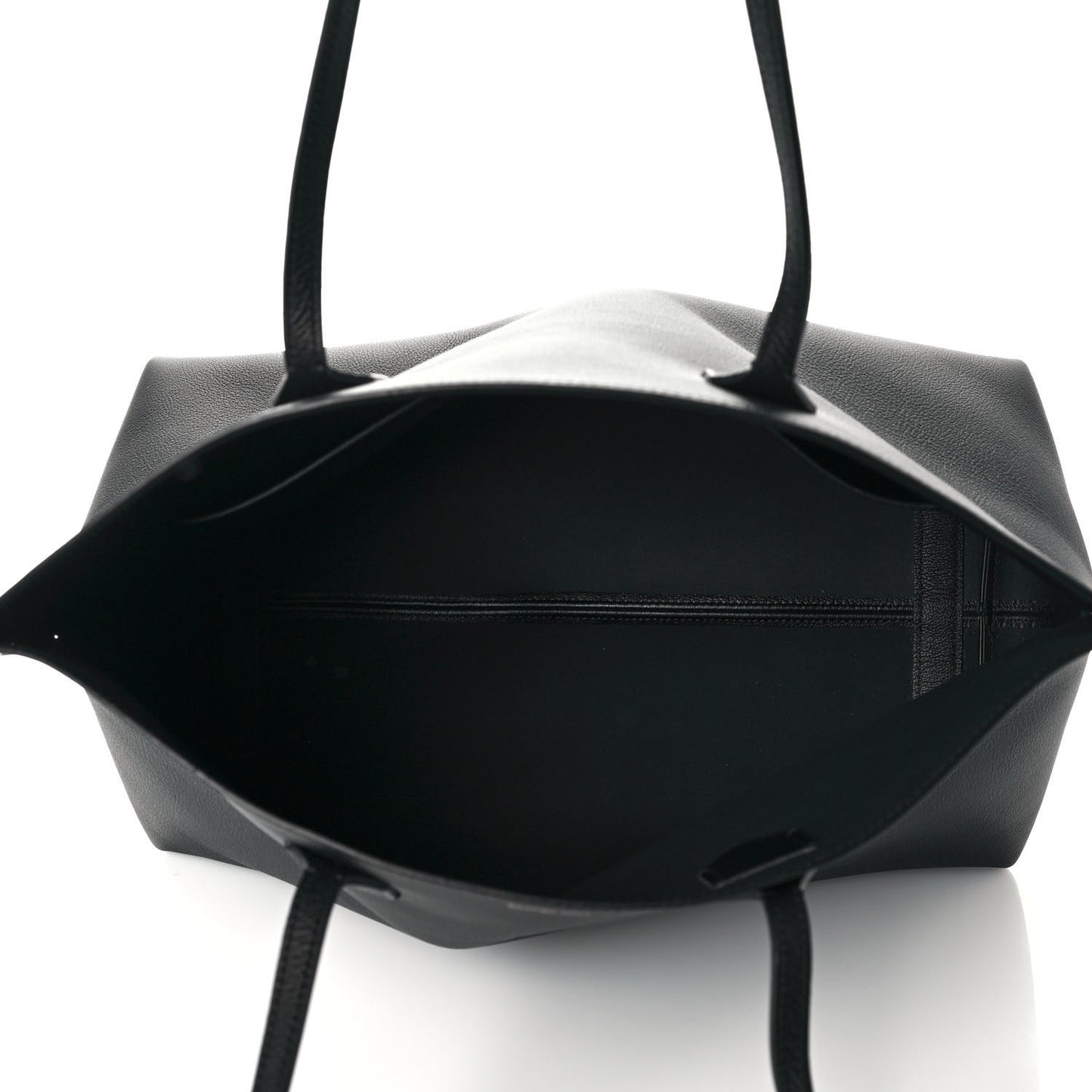 Calfskin Large Society Tote Black