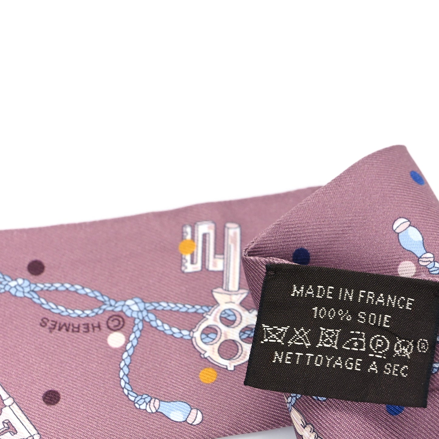 Silk Les Cles A Pois Twilly Marron Glace Gris