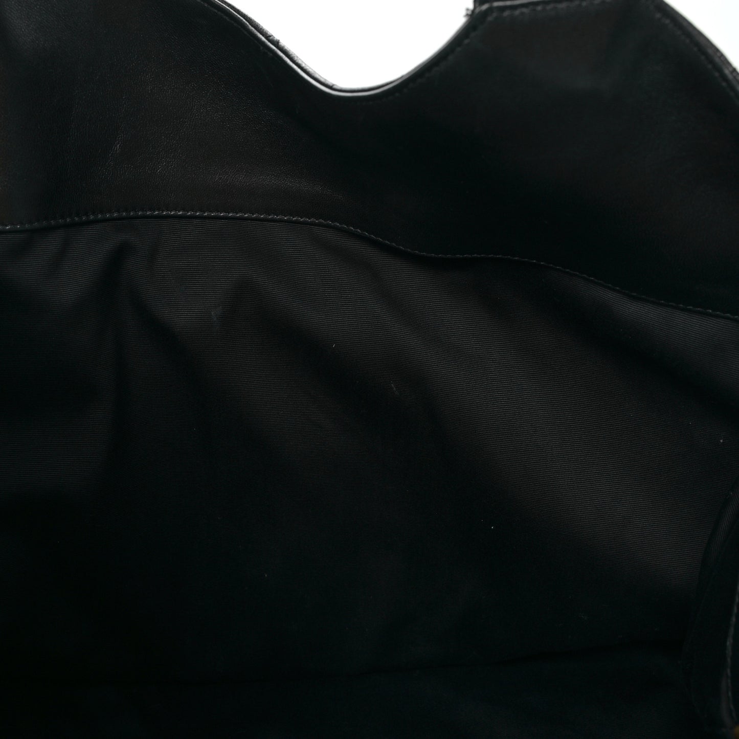 Lambskin Quilted Maxi Icare Shopping Tote Black