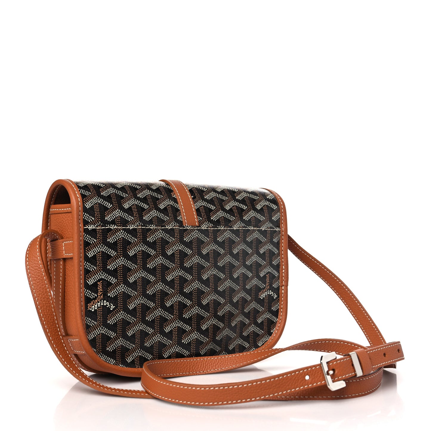 Goyardine Belvedere II PM Messenger Bag Black Gold
