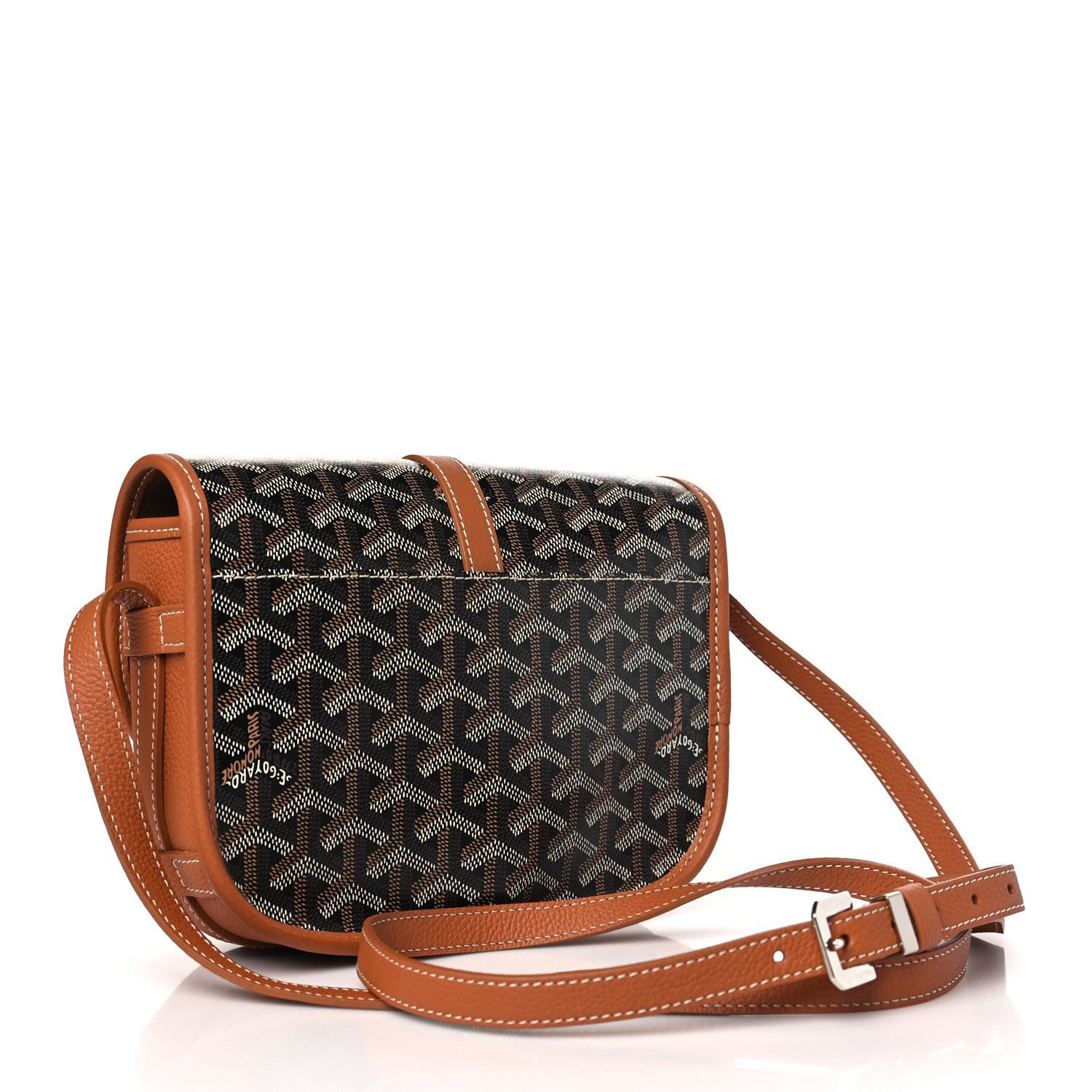 Goyard Goyardine Belvedere II PM Messenger Bag Black Gold 3 of 9