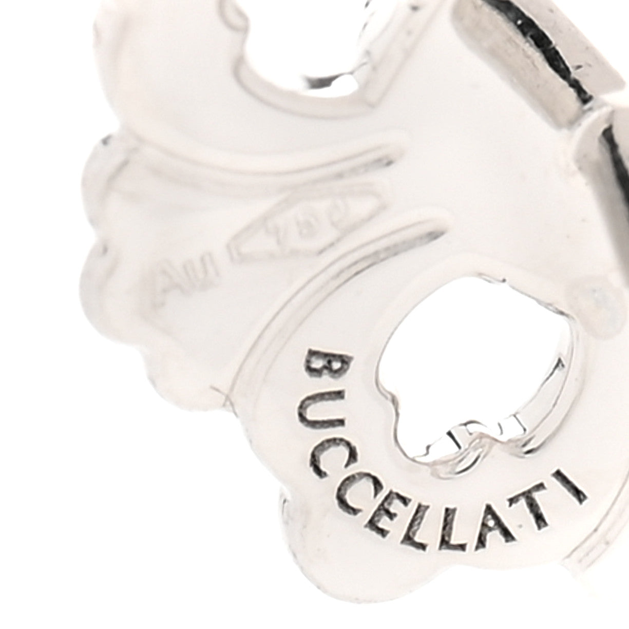 Buccellati 18K White Gold Diamond Opera Earrings 4 of 6