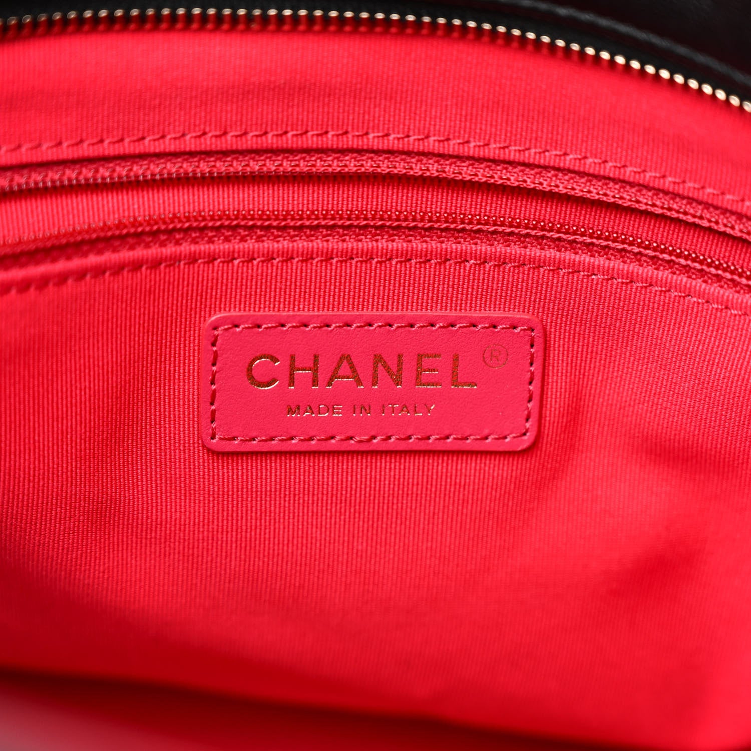 Chanel Calfskin CC Zipped Shopping Tote Black 6 of 10