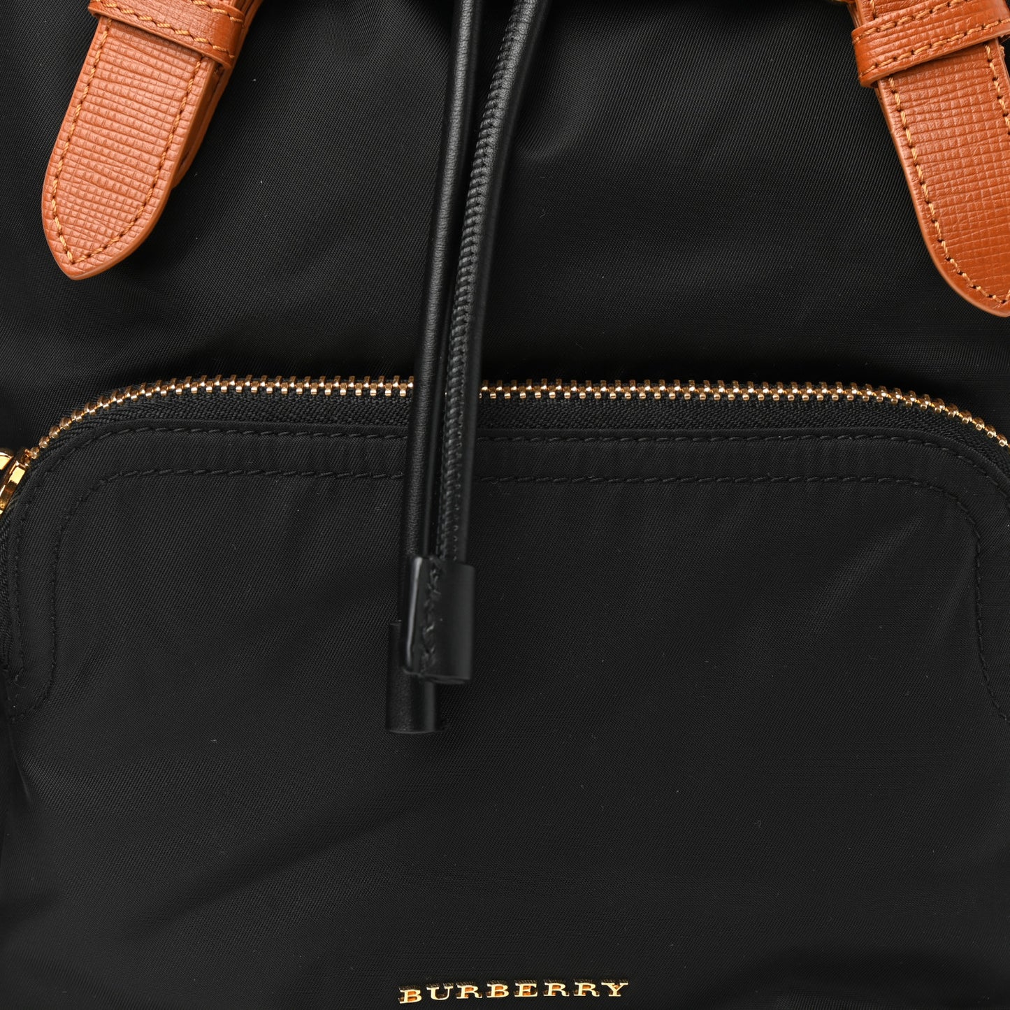 Nylon Medium Rucksack Backpack Black