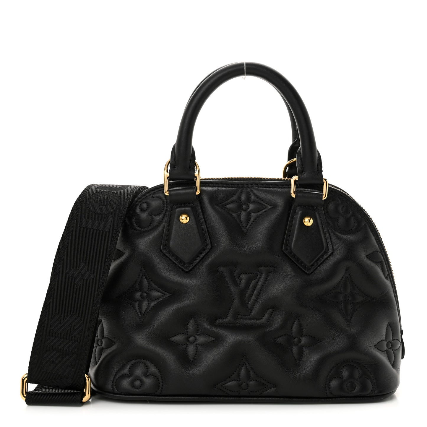 Calfskin Bubblegram Alma BB Black