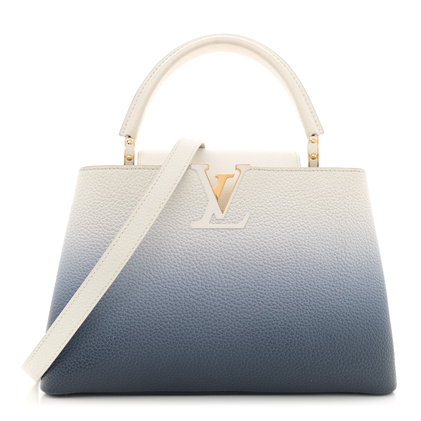 Taurillon Capucines PM Blue Marine