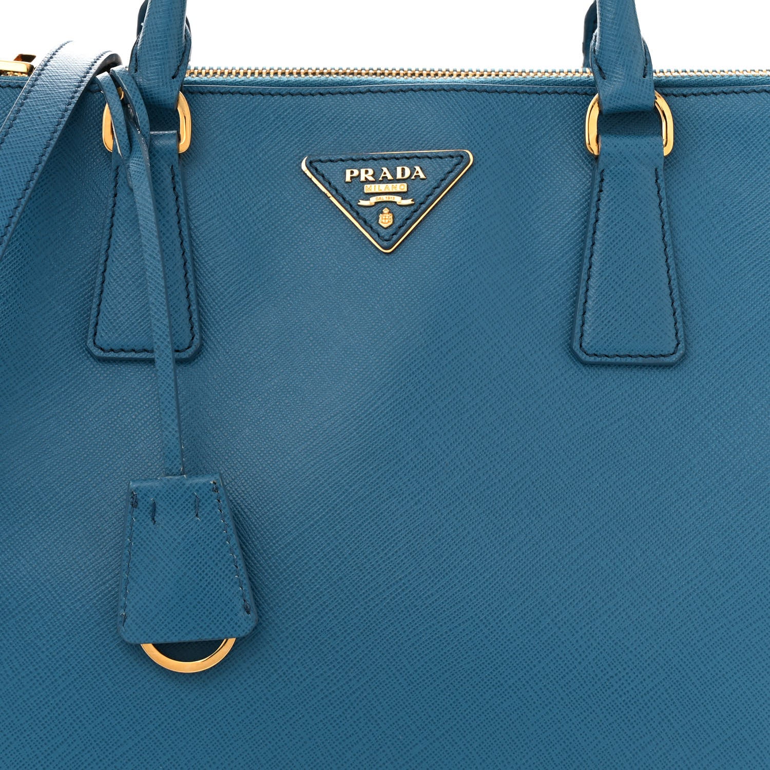Prada Saffiano Medium Galleria Double Zip Tote Cobalto 9 of 13