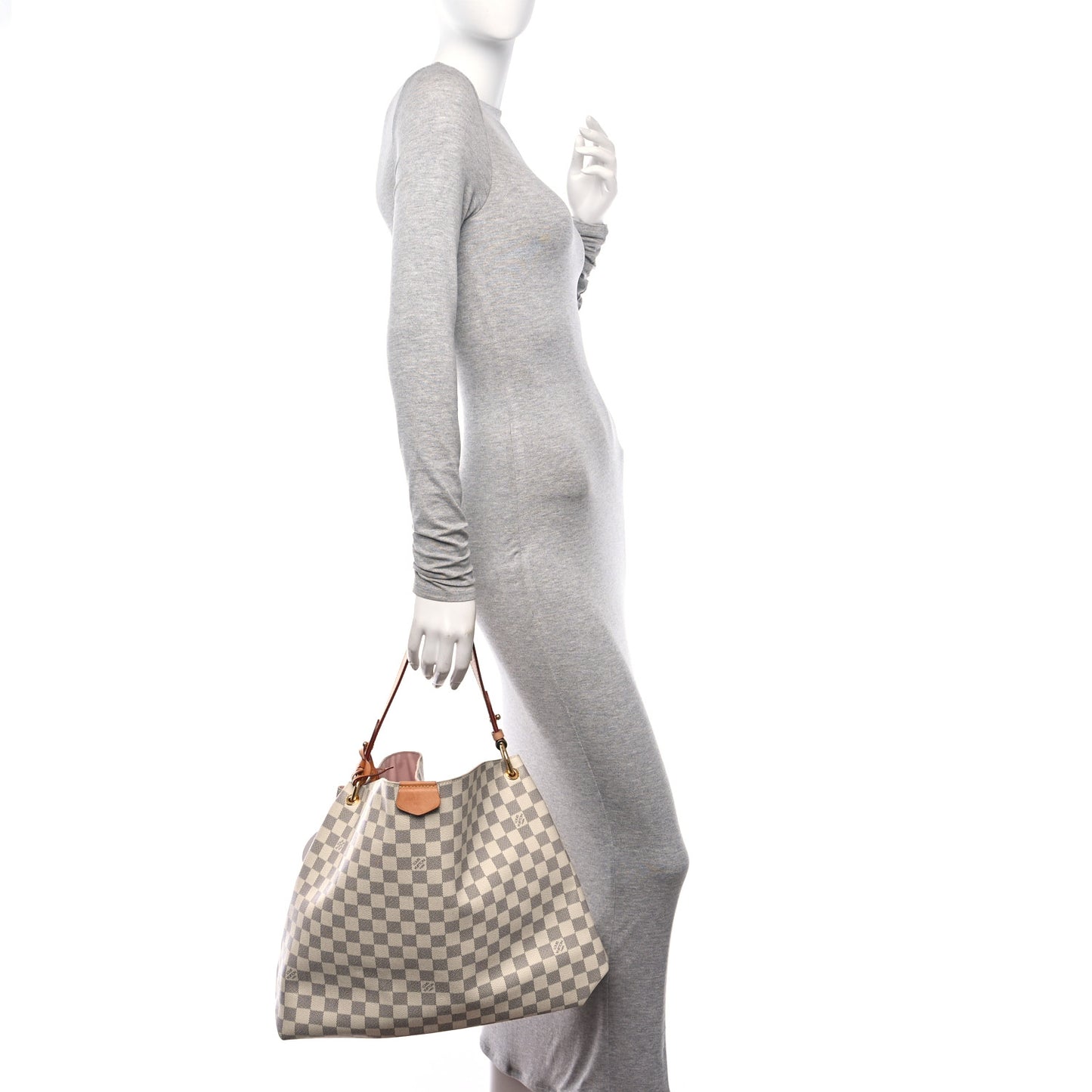 Damier Azur Graceful MM Rose Ballerine