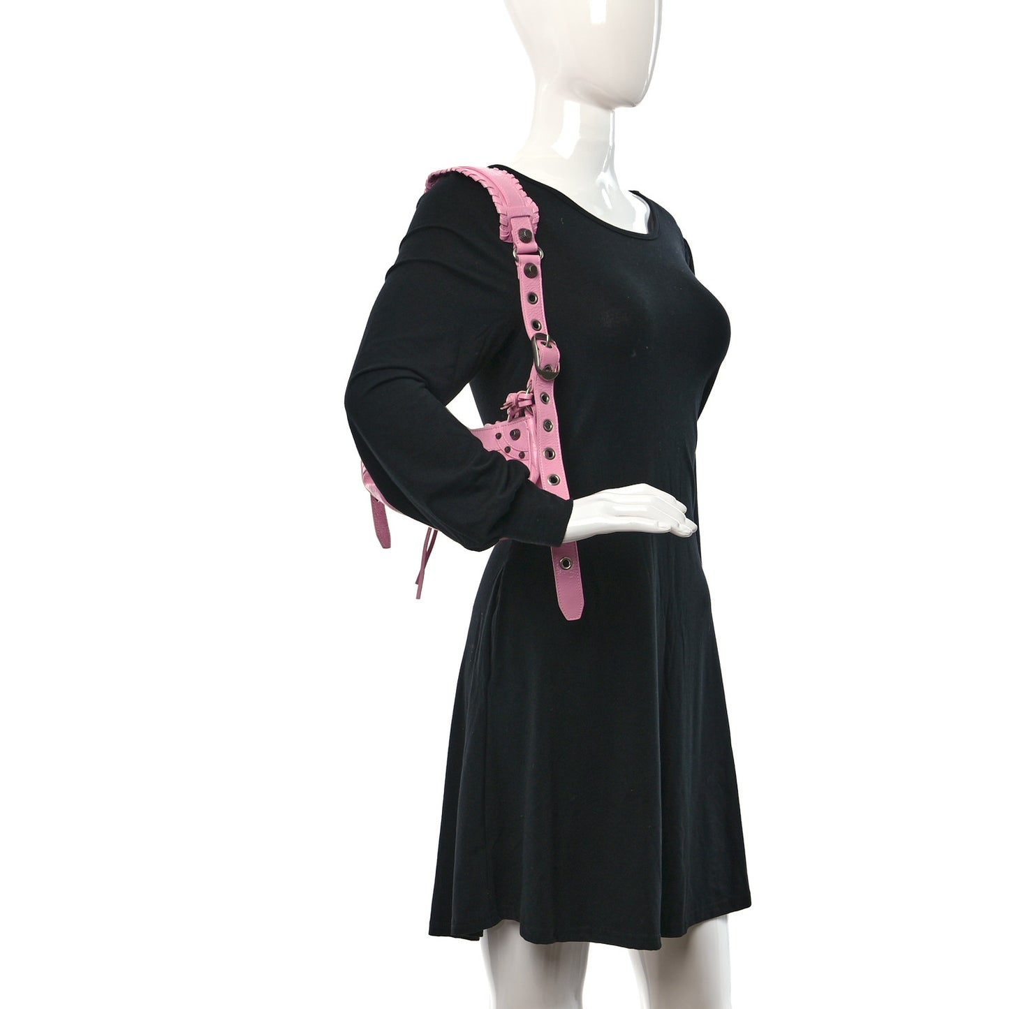Agneau Arena Le Cagole Shoulder Bag XS Candy Pink