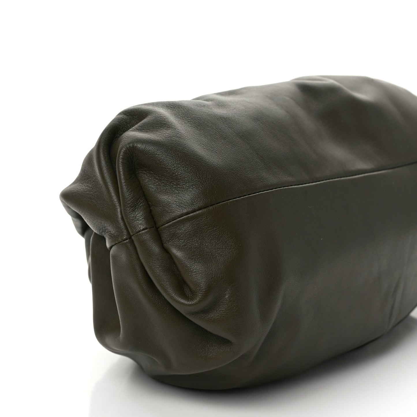 Smooth Butter Calf The Pouch Oversized Clutch Mustard