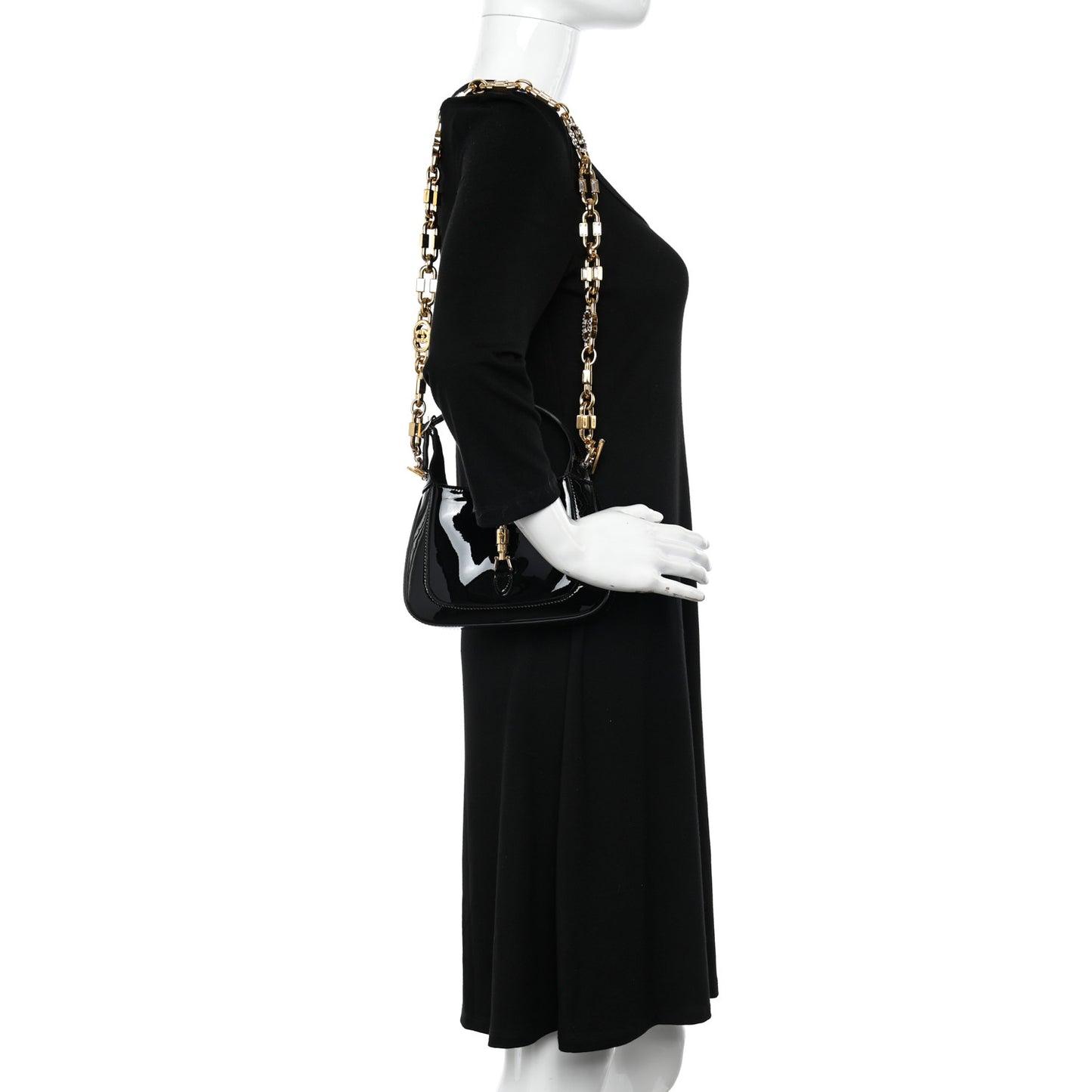 Patent Mini Jackie 1961 Crystal Hobo Black