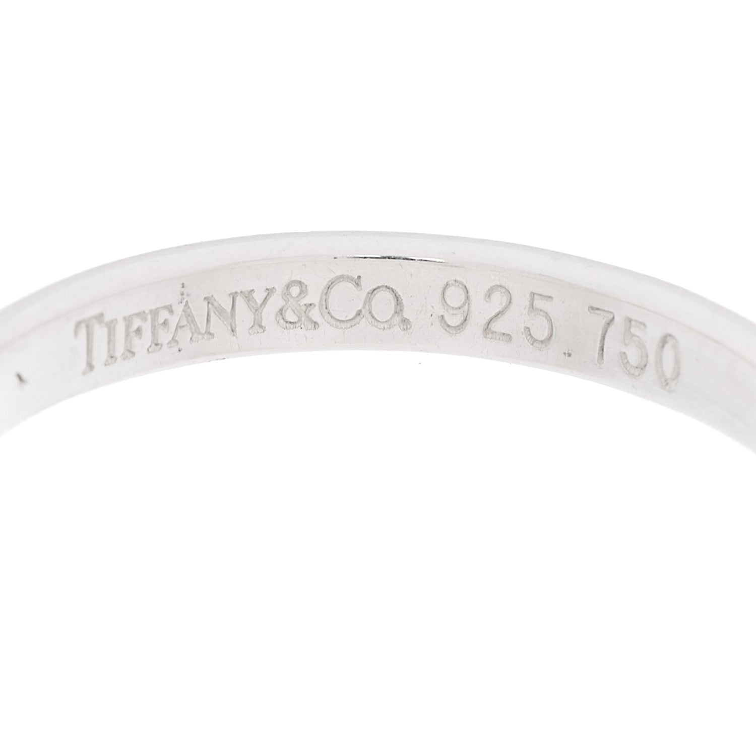 Tiffany Sterling Silver 18K Yellow Gold Hook Ring 53 6.25 4 of 4