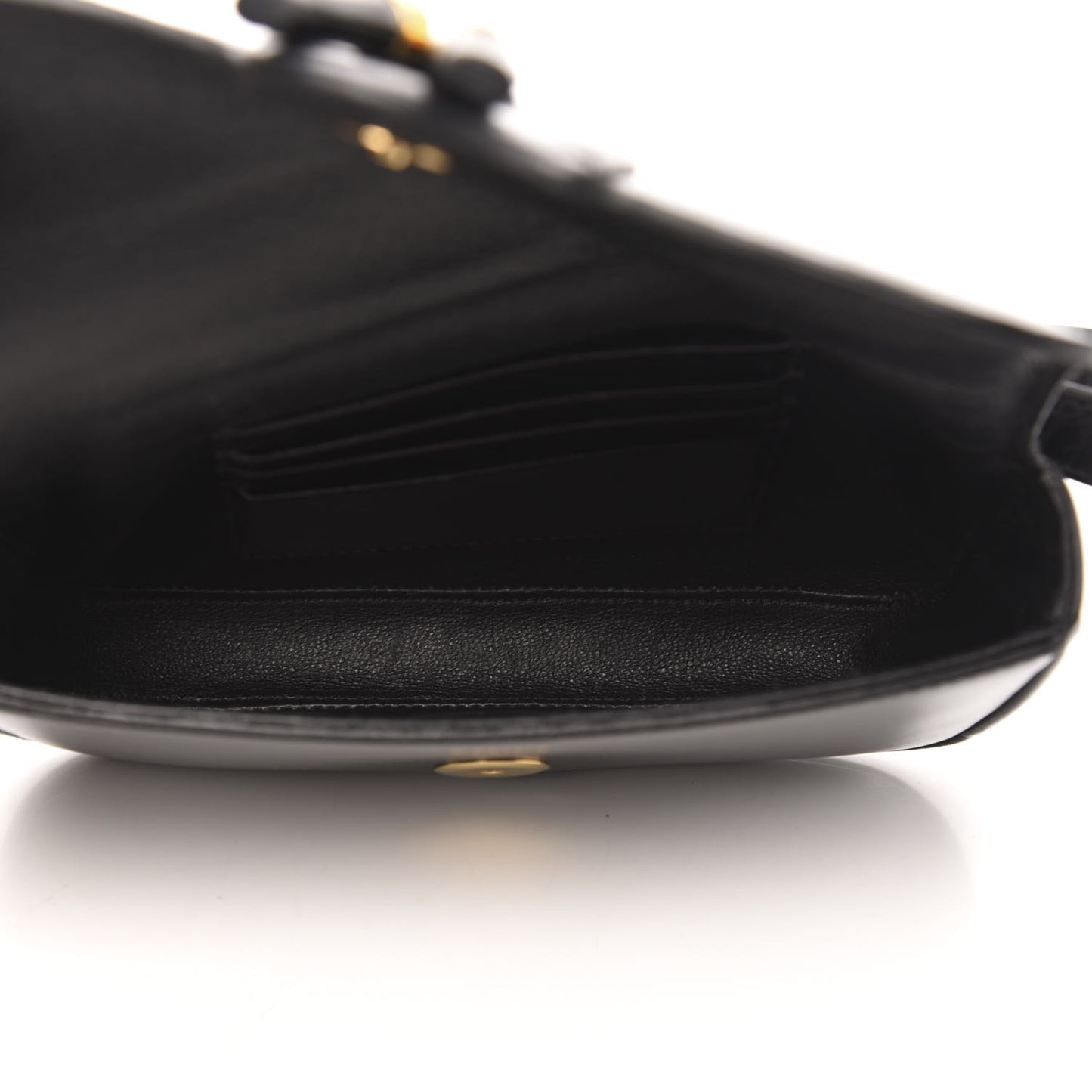Smooth Calfskin Tassel Belt Bag Black