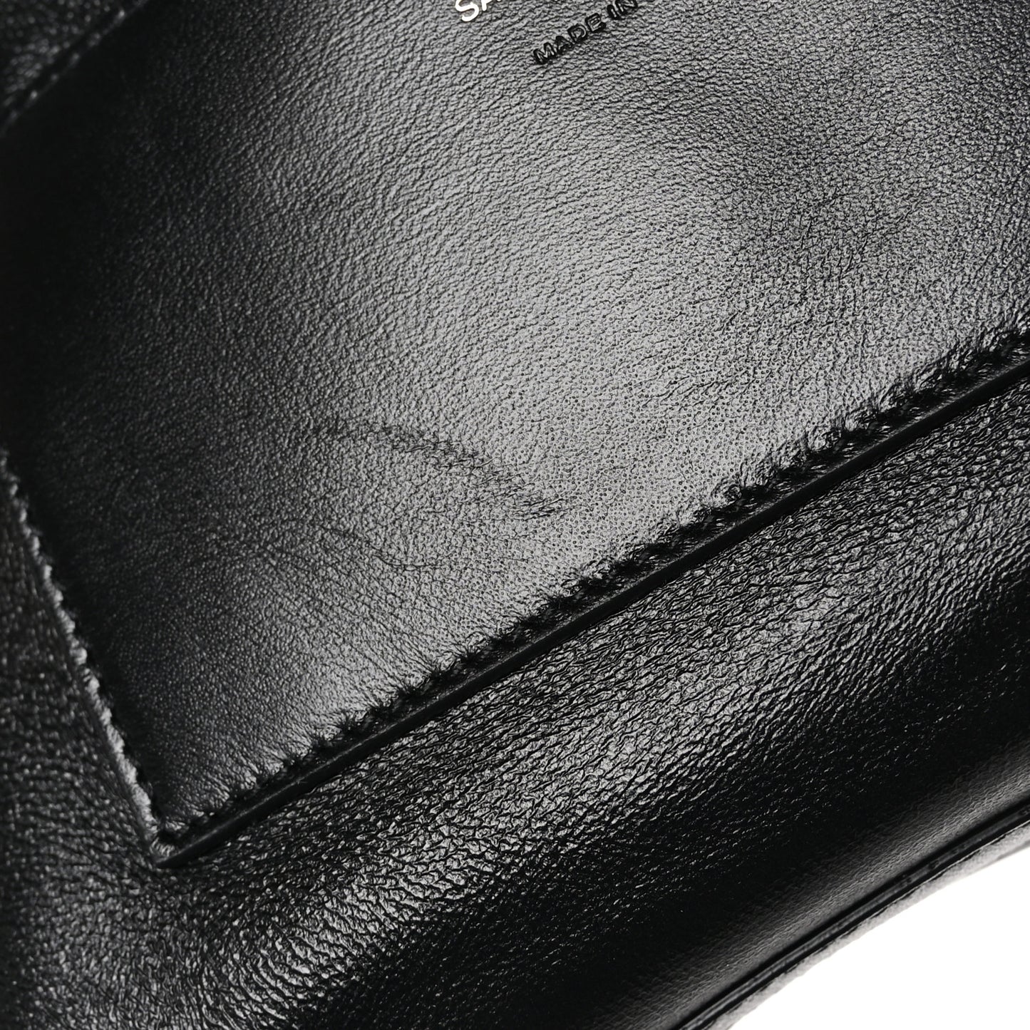 Smooth Calfskin Suede Small Reversible Monogram Kate Satchel Black