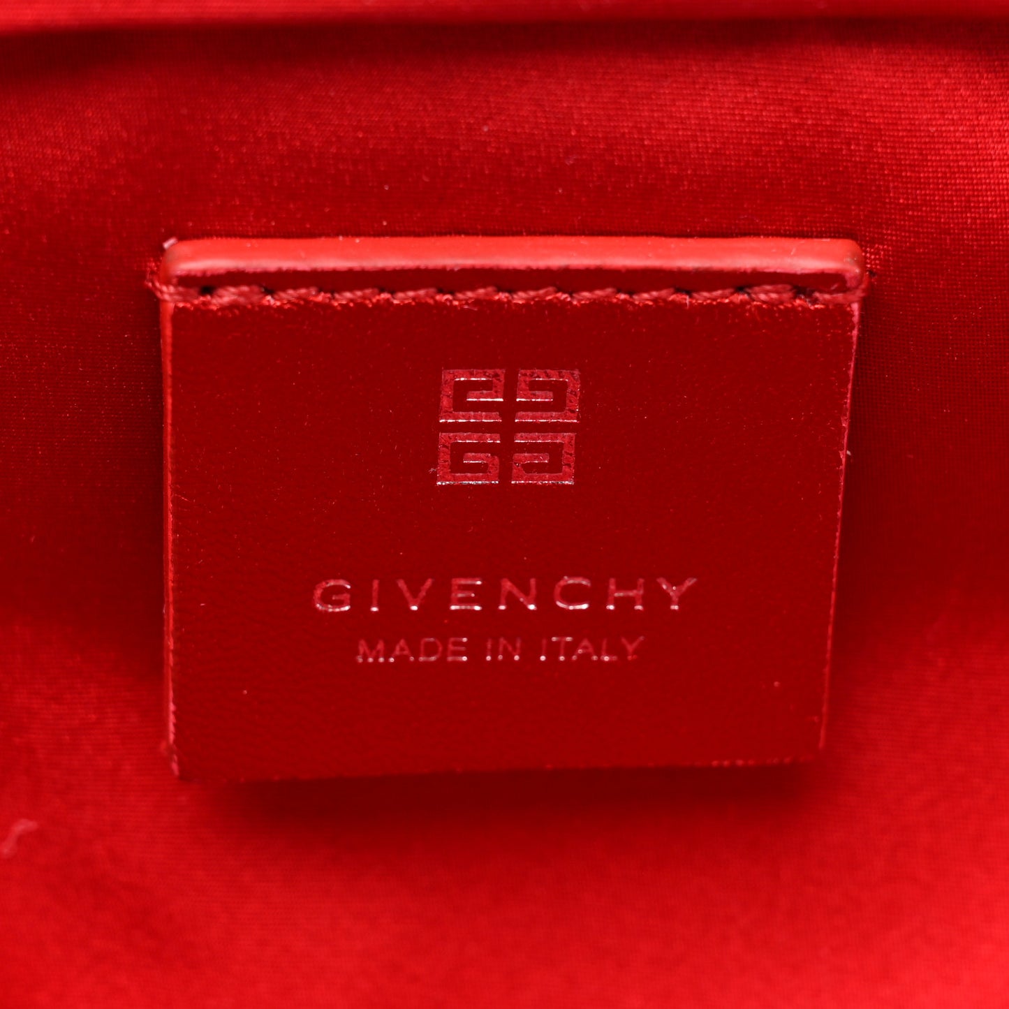 Satin Mini Kenny Shoulder Bag Red