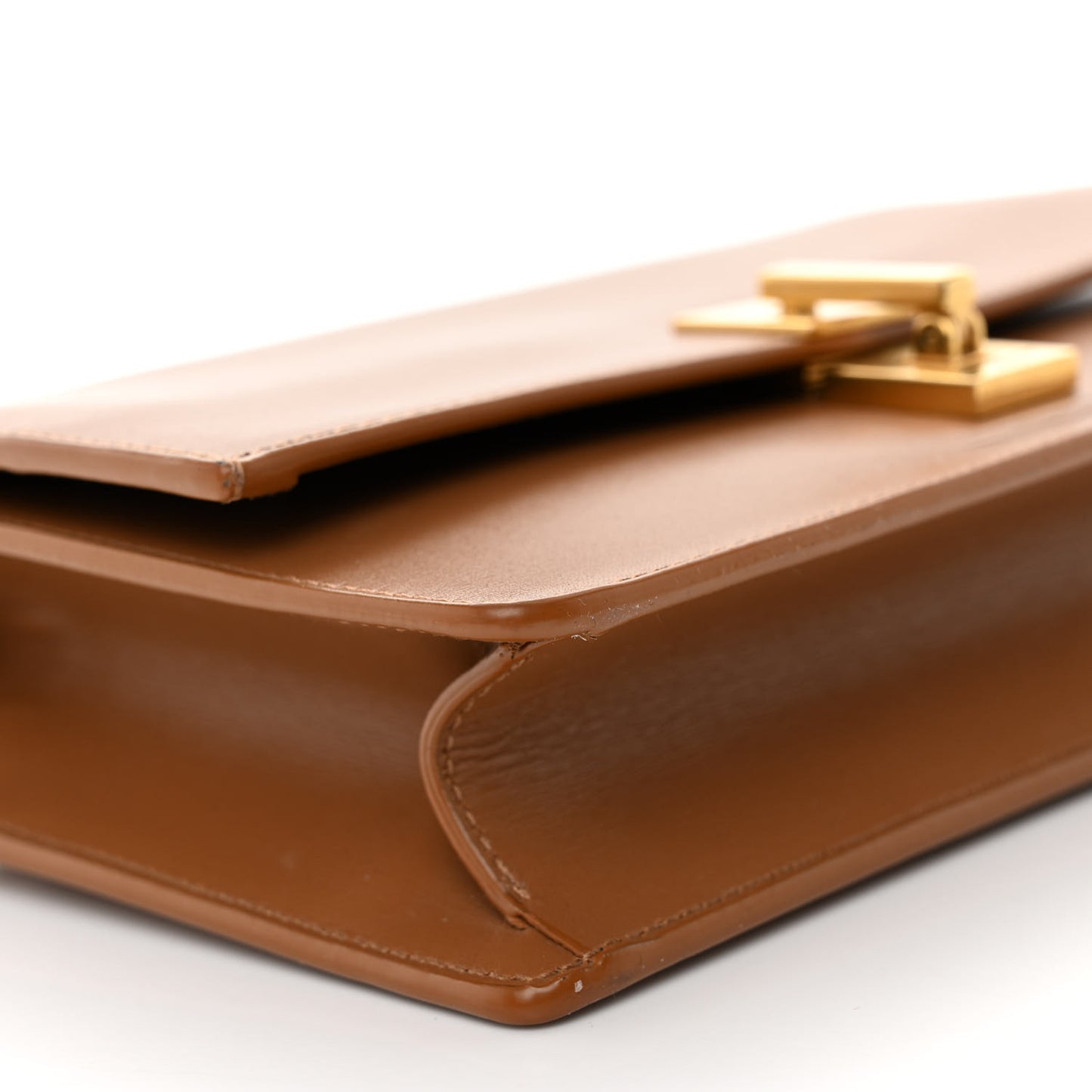 Smooth Calfskin Carre Satchel Cinnamon