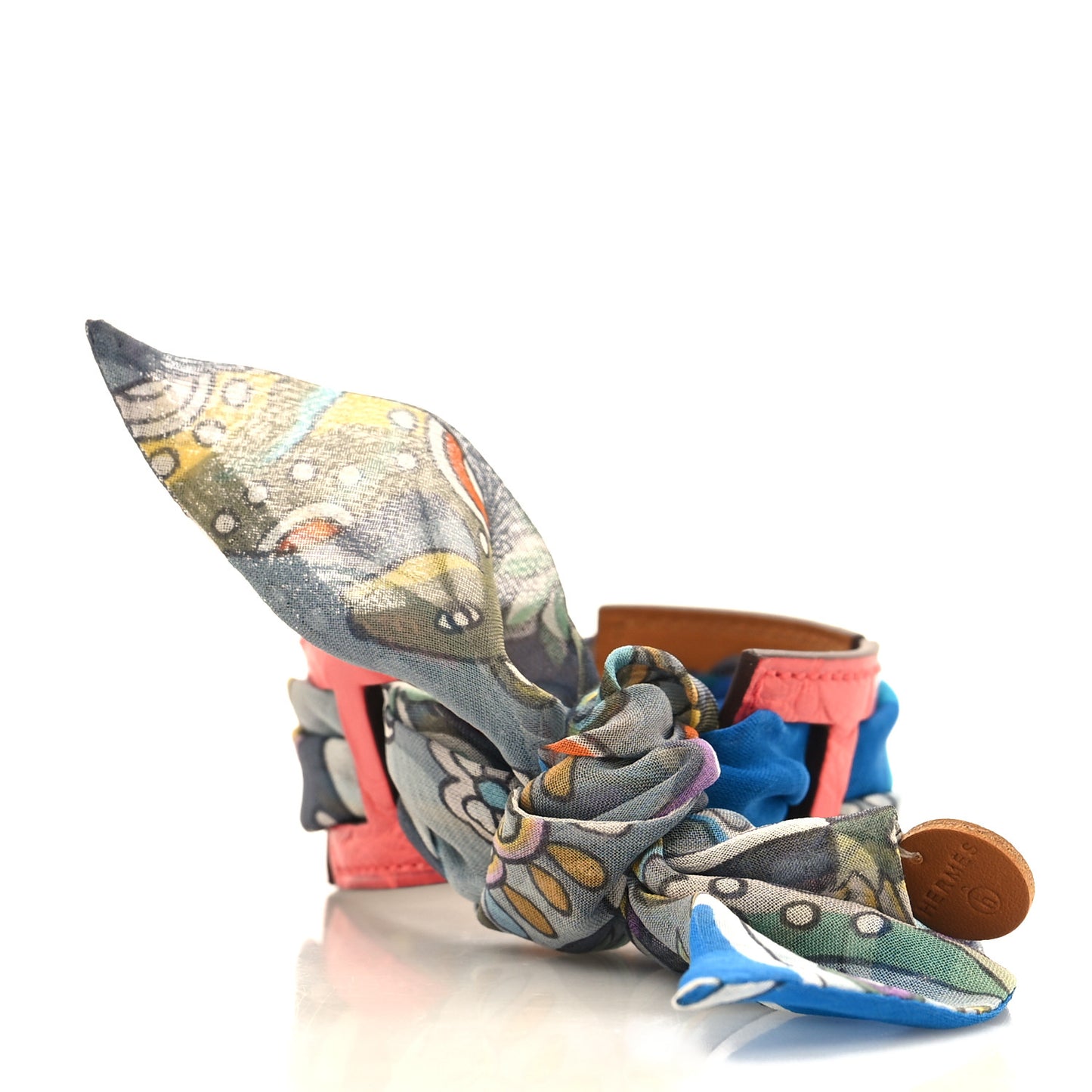 Matte Alligator SIlk Ribbon Bracelet PM Multicolor