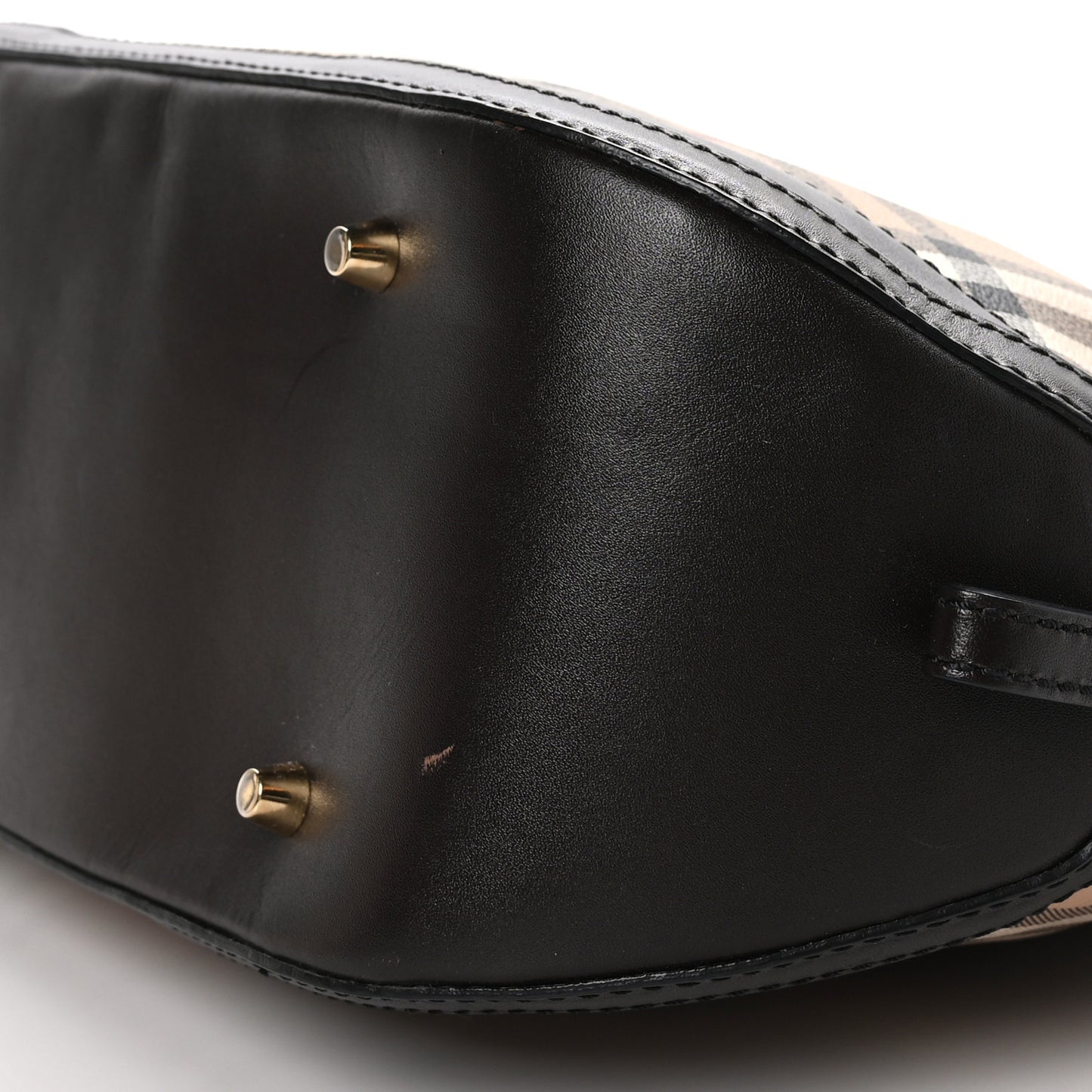 Haymarket Check Small Orchard Bowling Bag Chocolate
