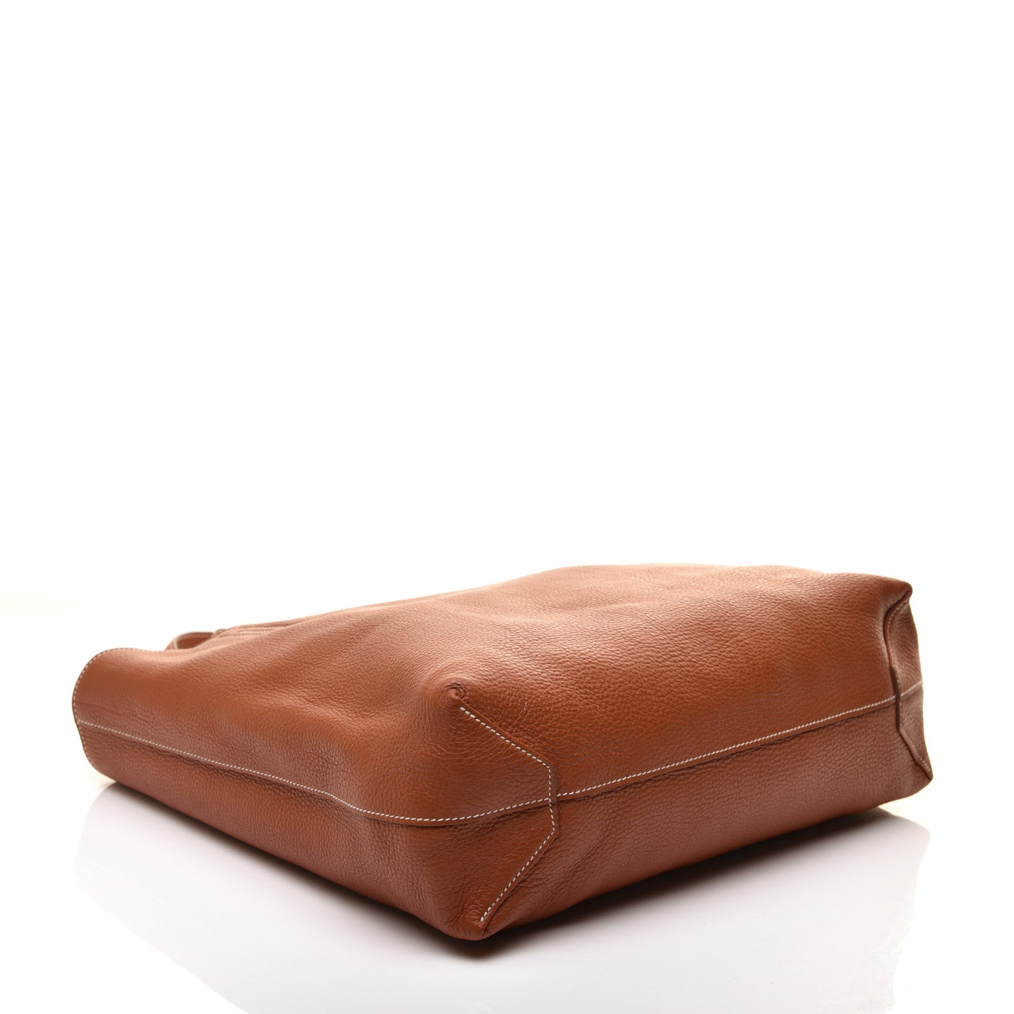 Taurillon Clemence Double Sens 36 Reversible Tote Gold Sanguine