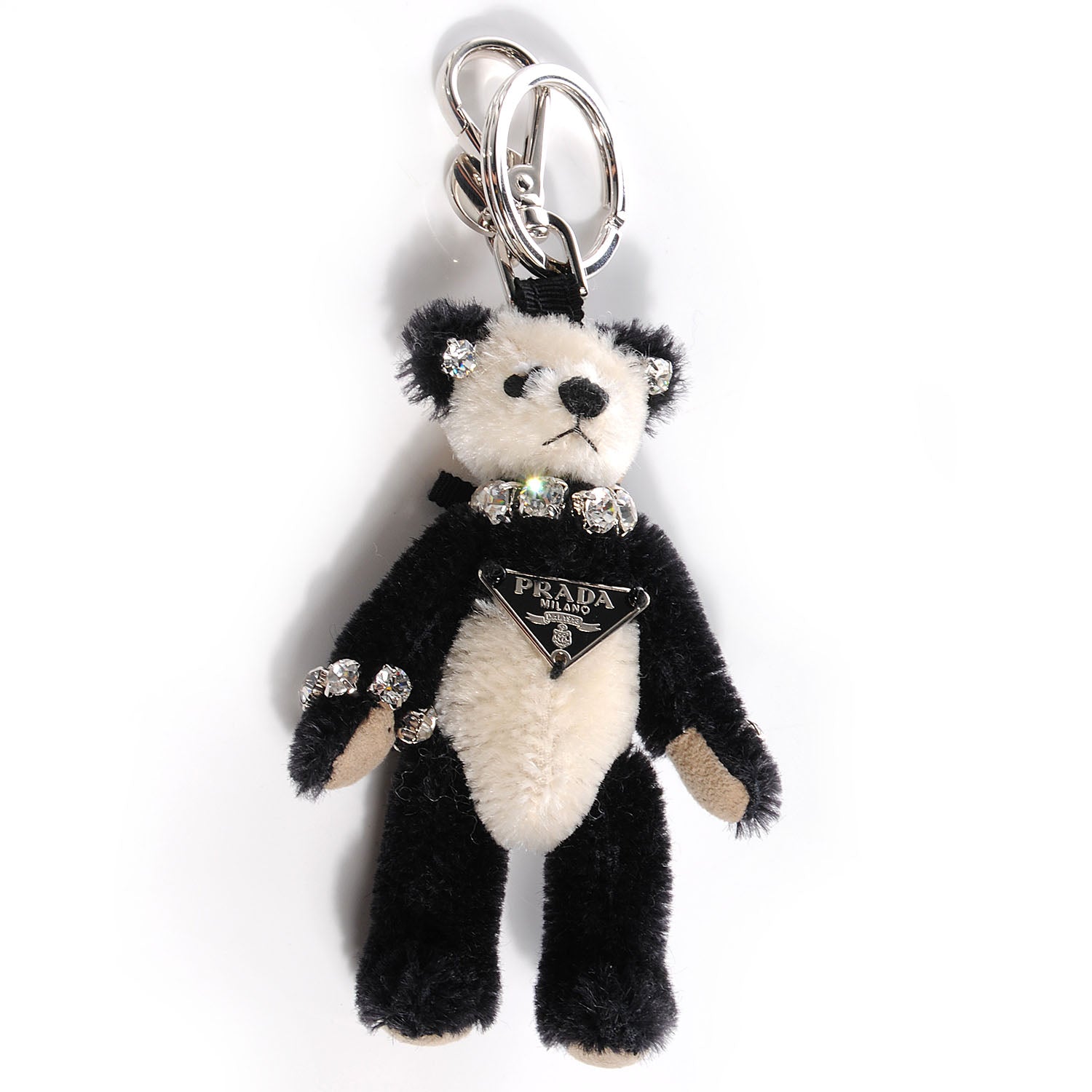 Prada Crystal Teddy Bear Keychain 58395 – FASHIONPHILE