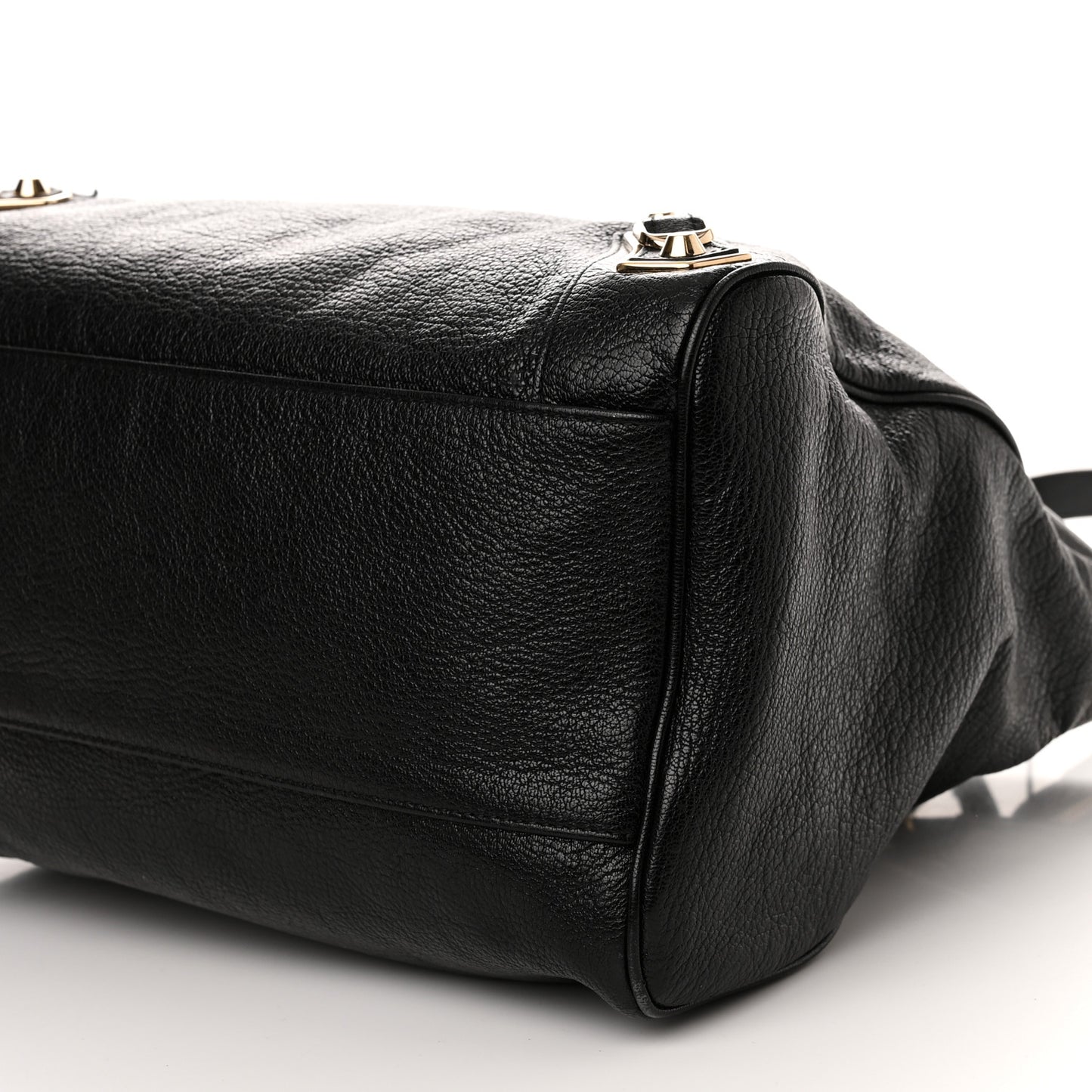 Chevre Gold Metallic Edge Hardware Velo Black