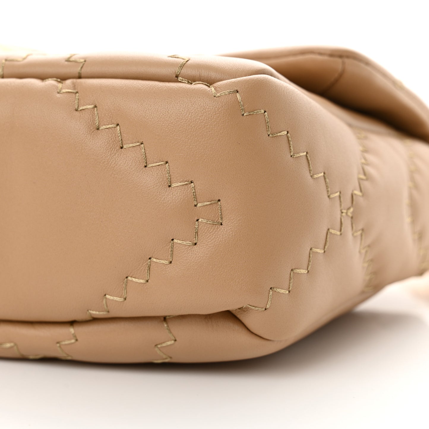 Lambskin Quilted J Marc Medium Shoulder Bag Camel