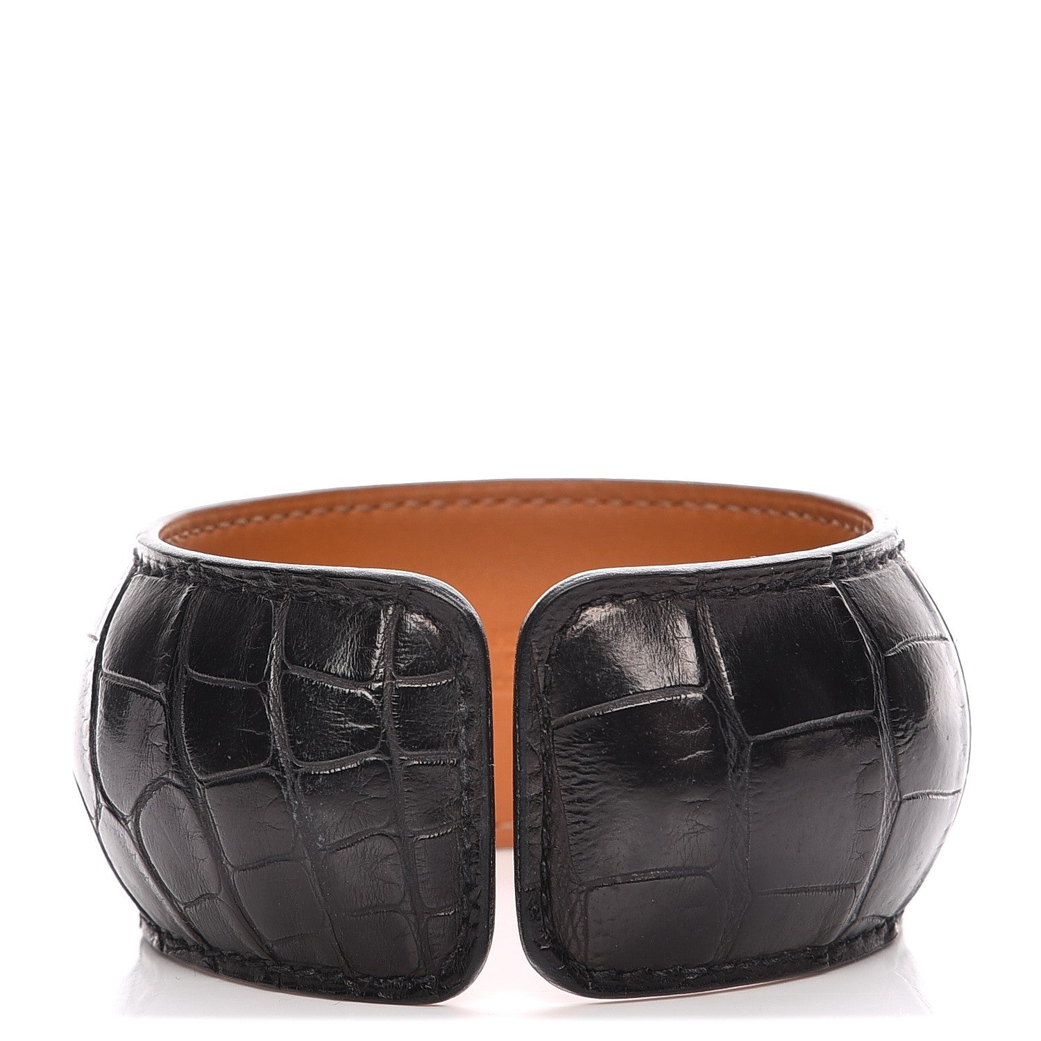 Hermes Alligator Astral Cut Bracelet S Black 1 of 5