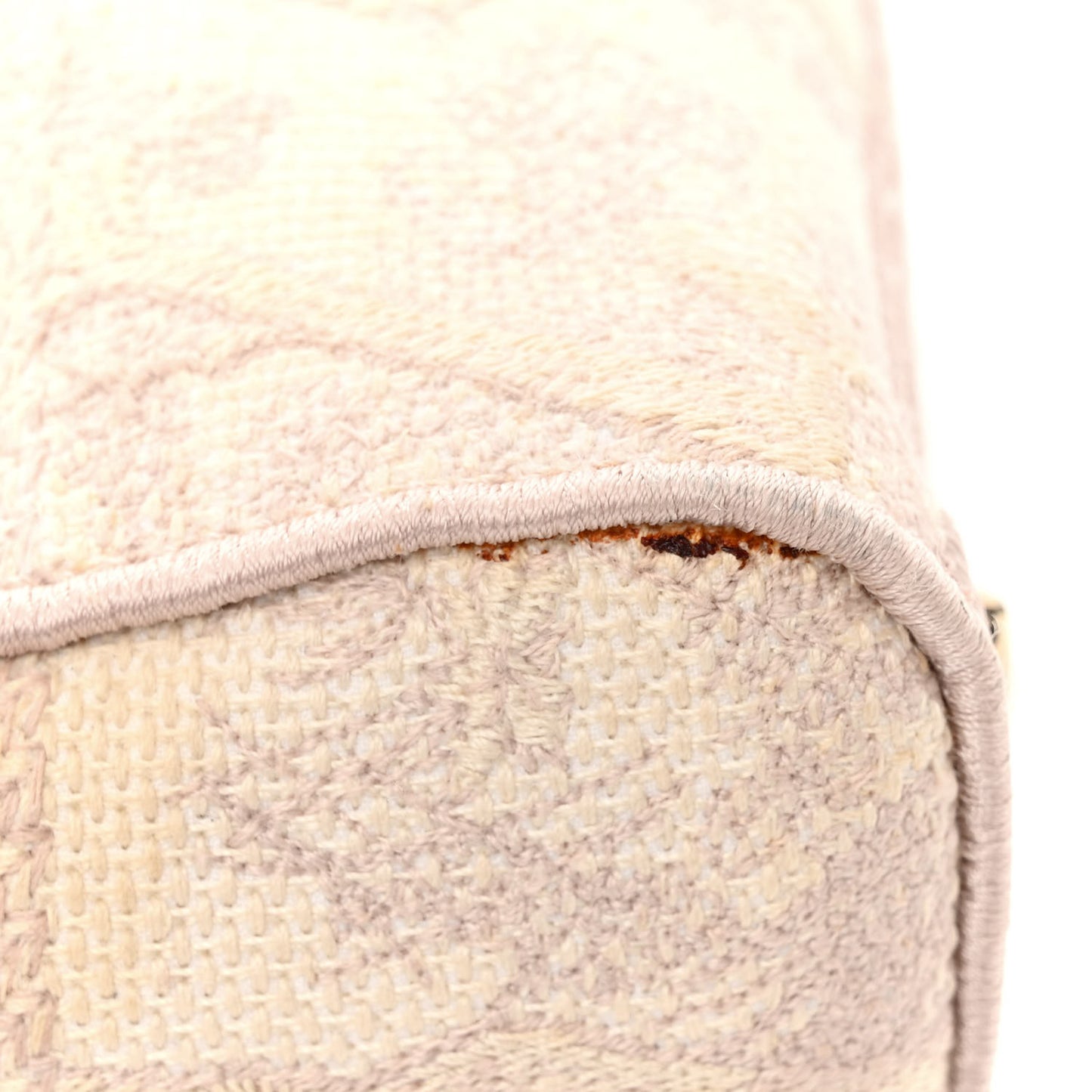 Canvas Toile De Jouy Reverse Embroidered Medium Lady D-Lite Rose