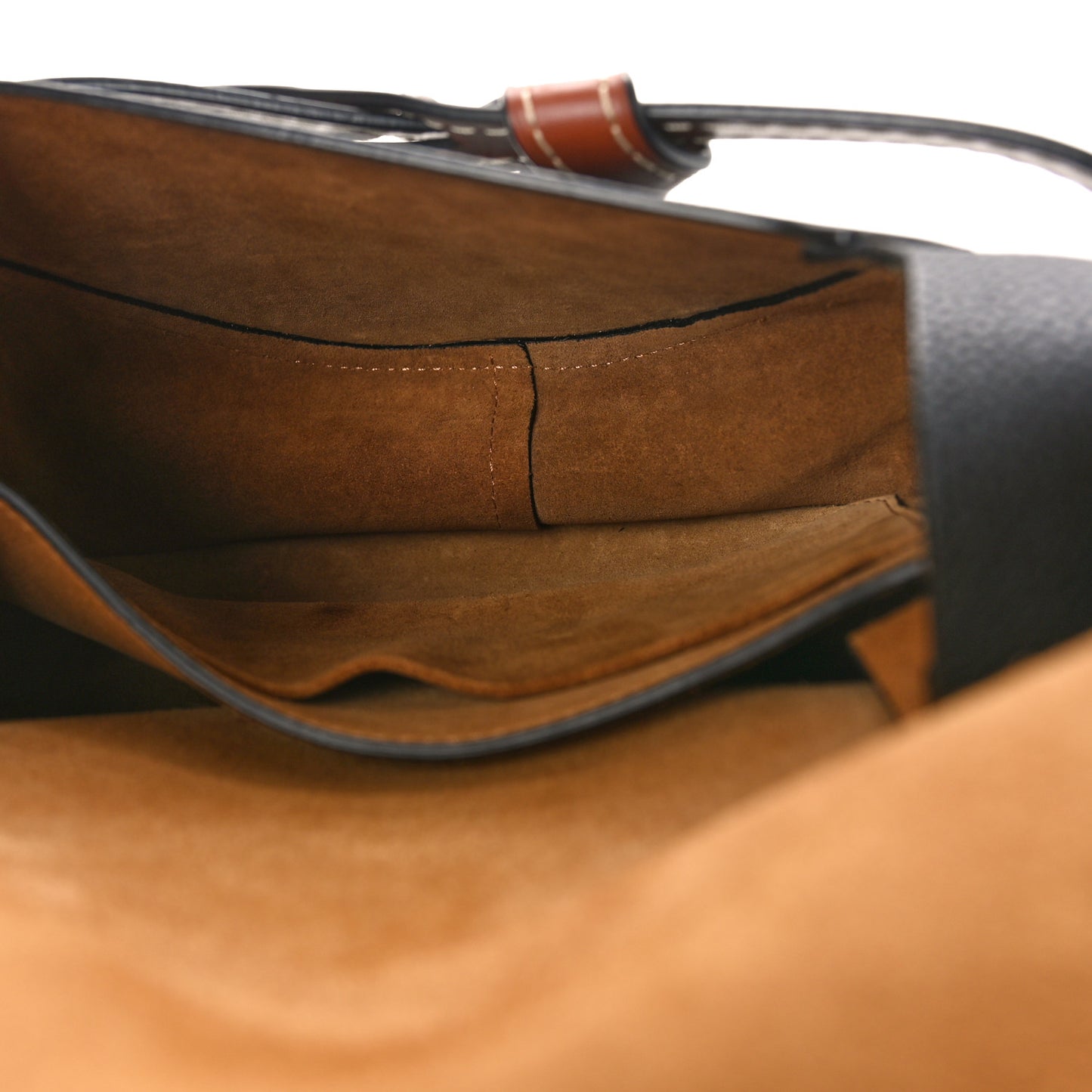 Grained Calfskin Small Gate Crossbody Bag Pecan Black