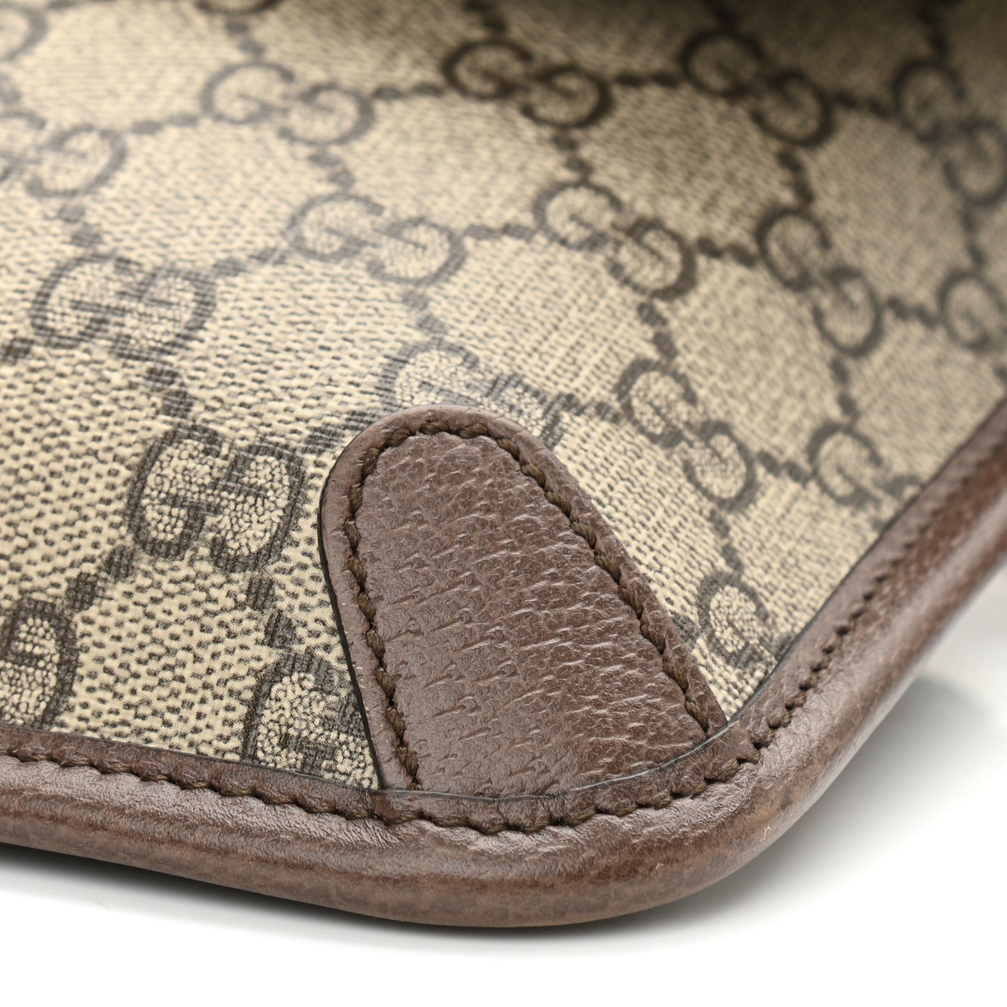 GG Supreme Monogram Neo Vintage Web Belt Bag Brown