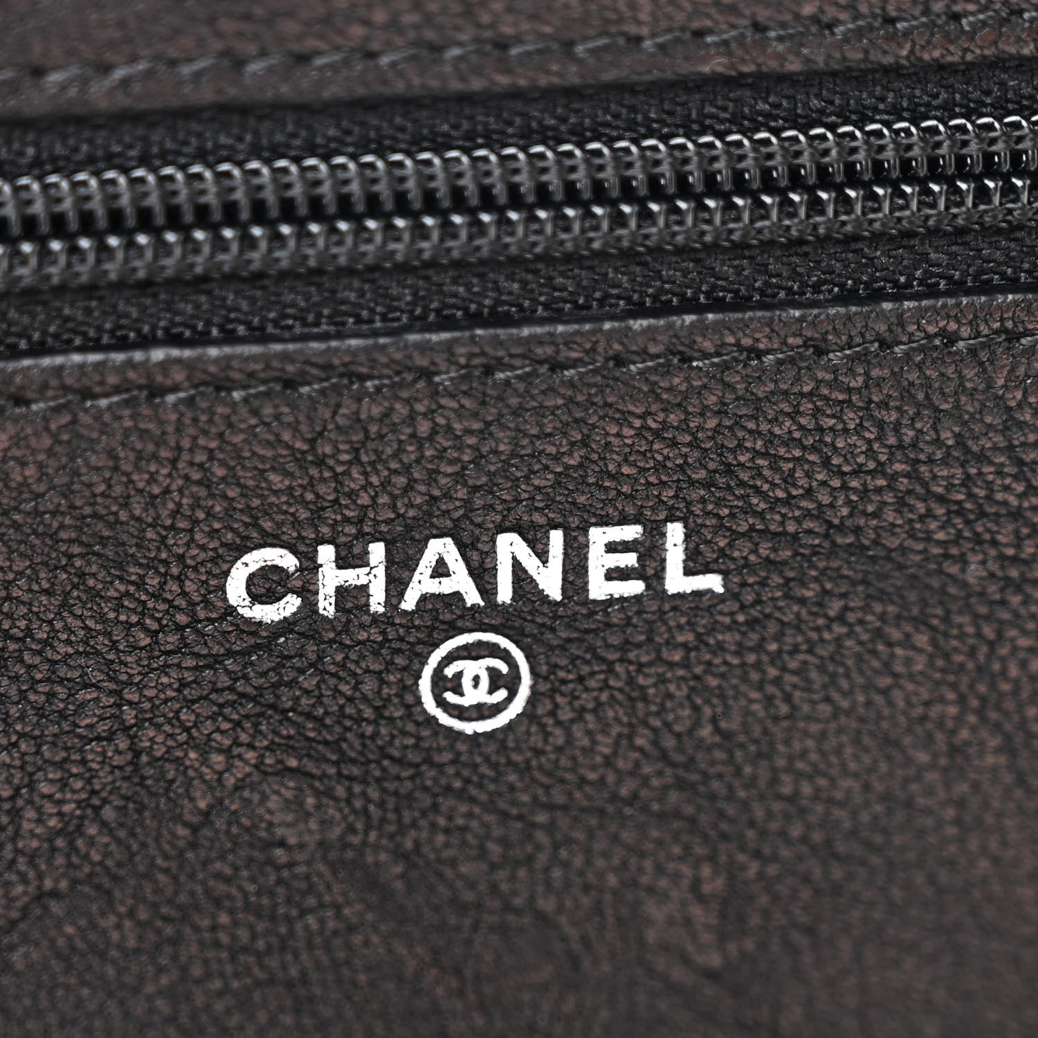 Chanel Crumpled Lambskin Studded Paris Dallas Wallet On Chain WOC Black 6 of 14