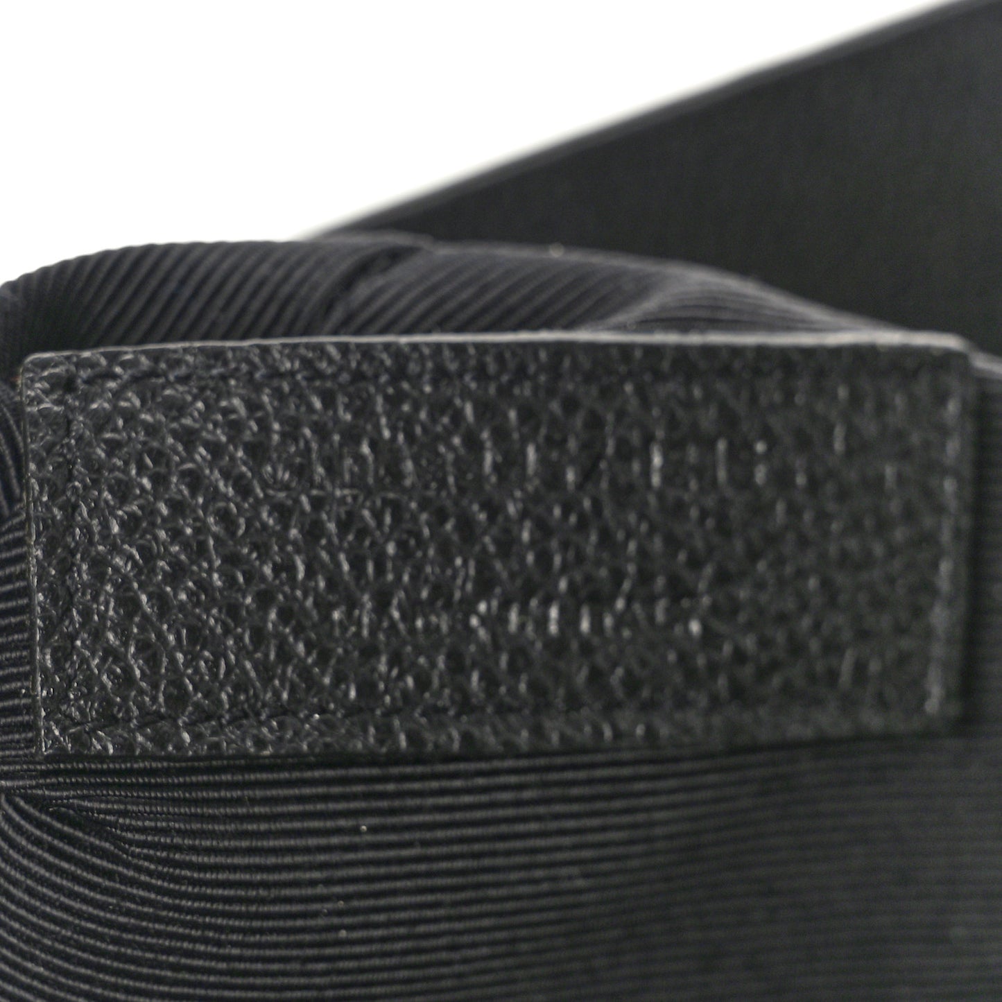 Grained Calfskin Small Cabas Rive Gauche Black