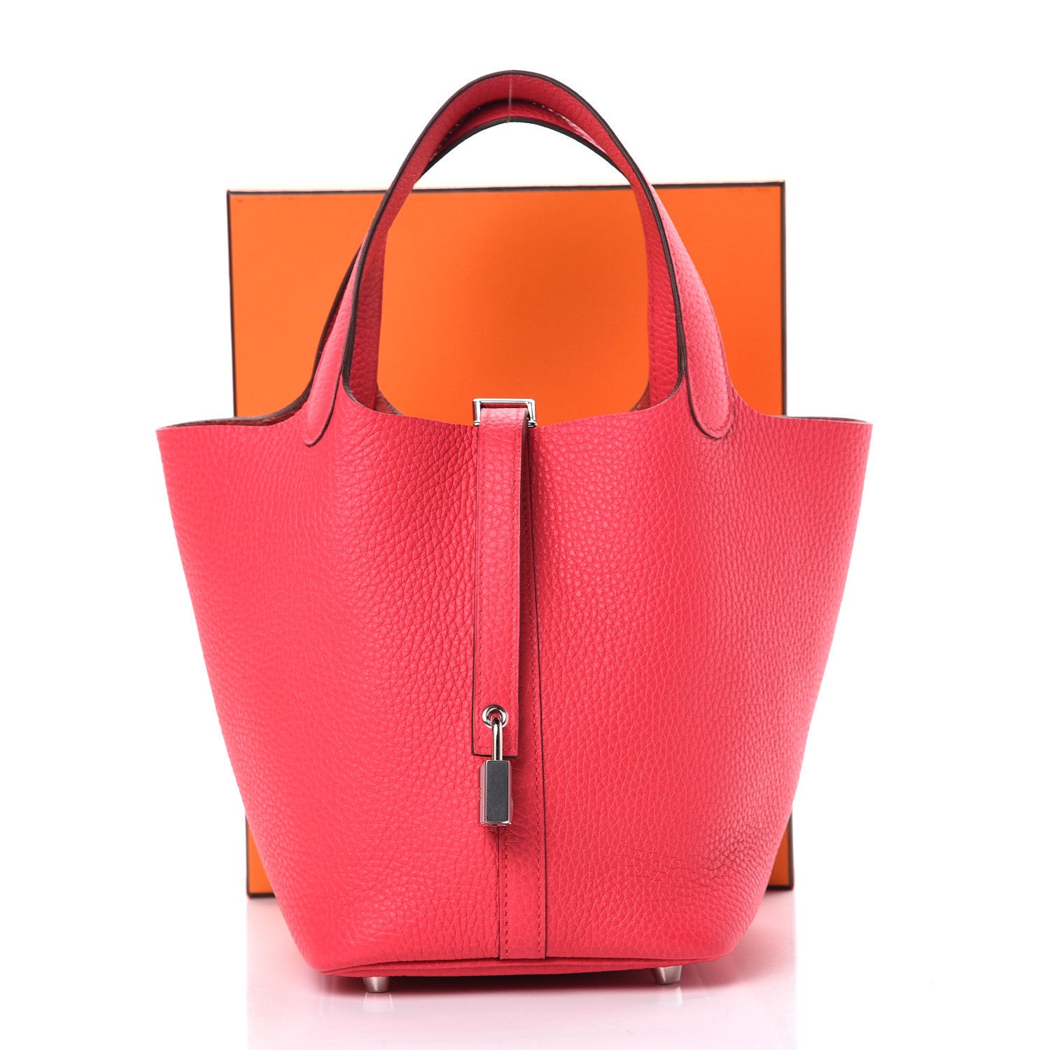 Hermes Taurillon Clemence Picotin Lock 18 PM Rose Extreme 10 of 10