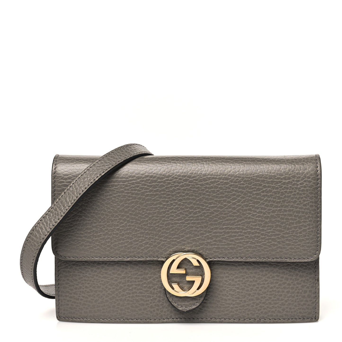 Dollar Calfskin Interlocking G Chain Wallet Loess
